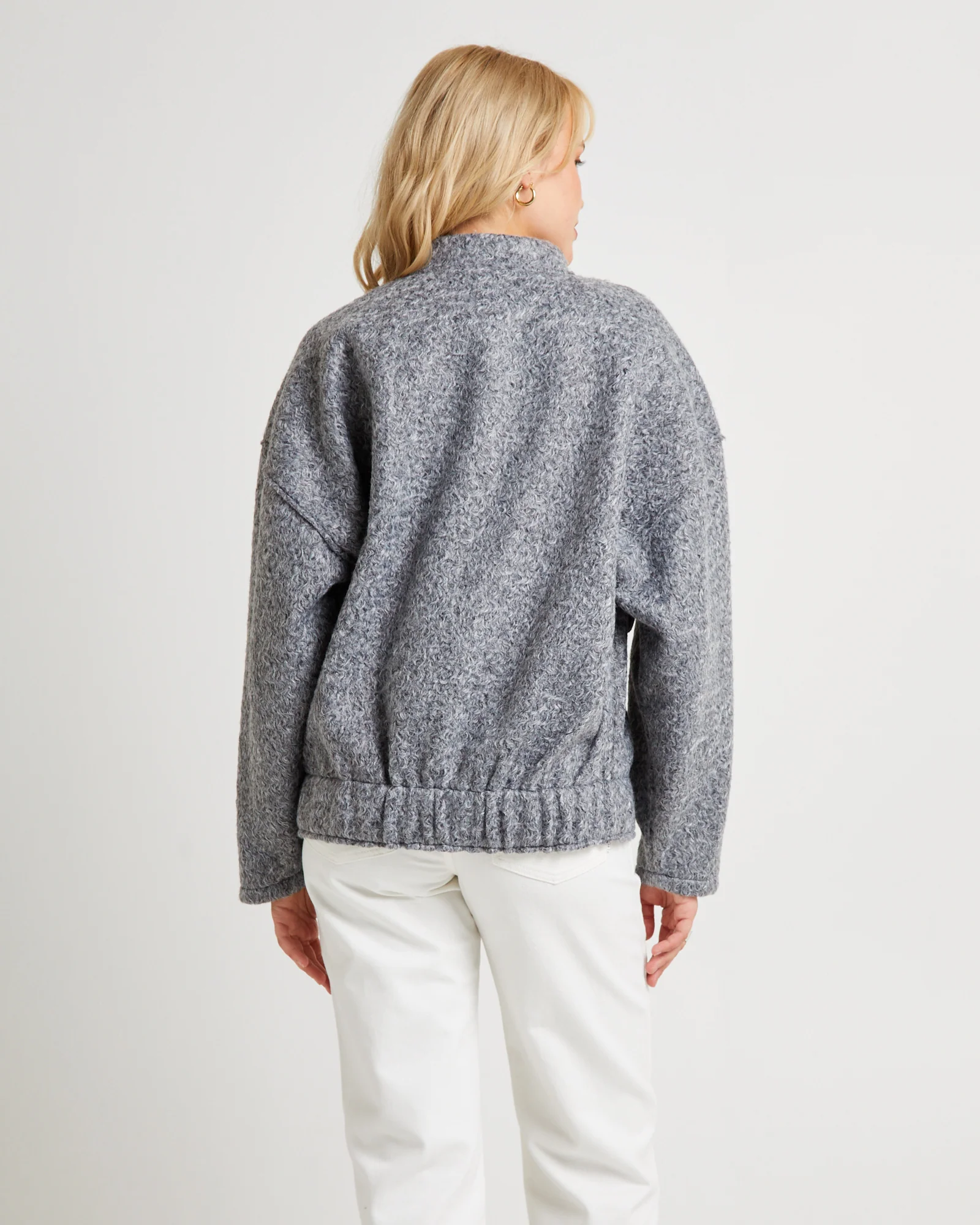 Boucle Bomber Jacket - Image 2