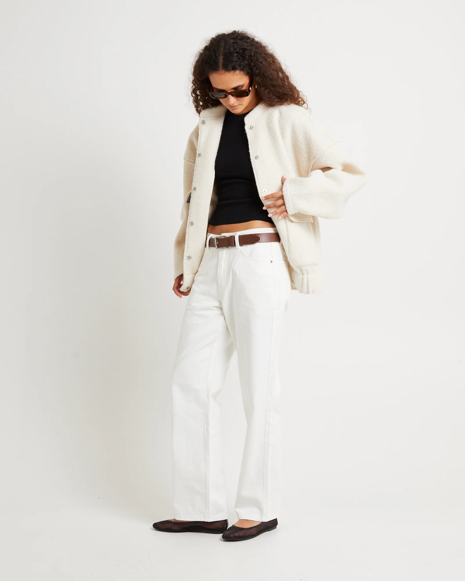 Boucle Bomber Jacket - Image 4