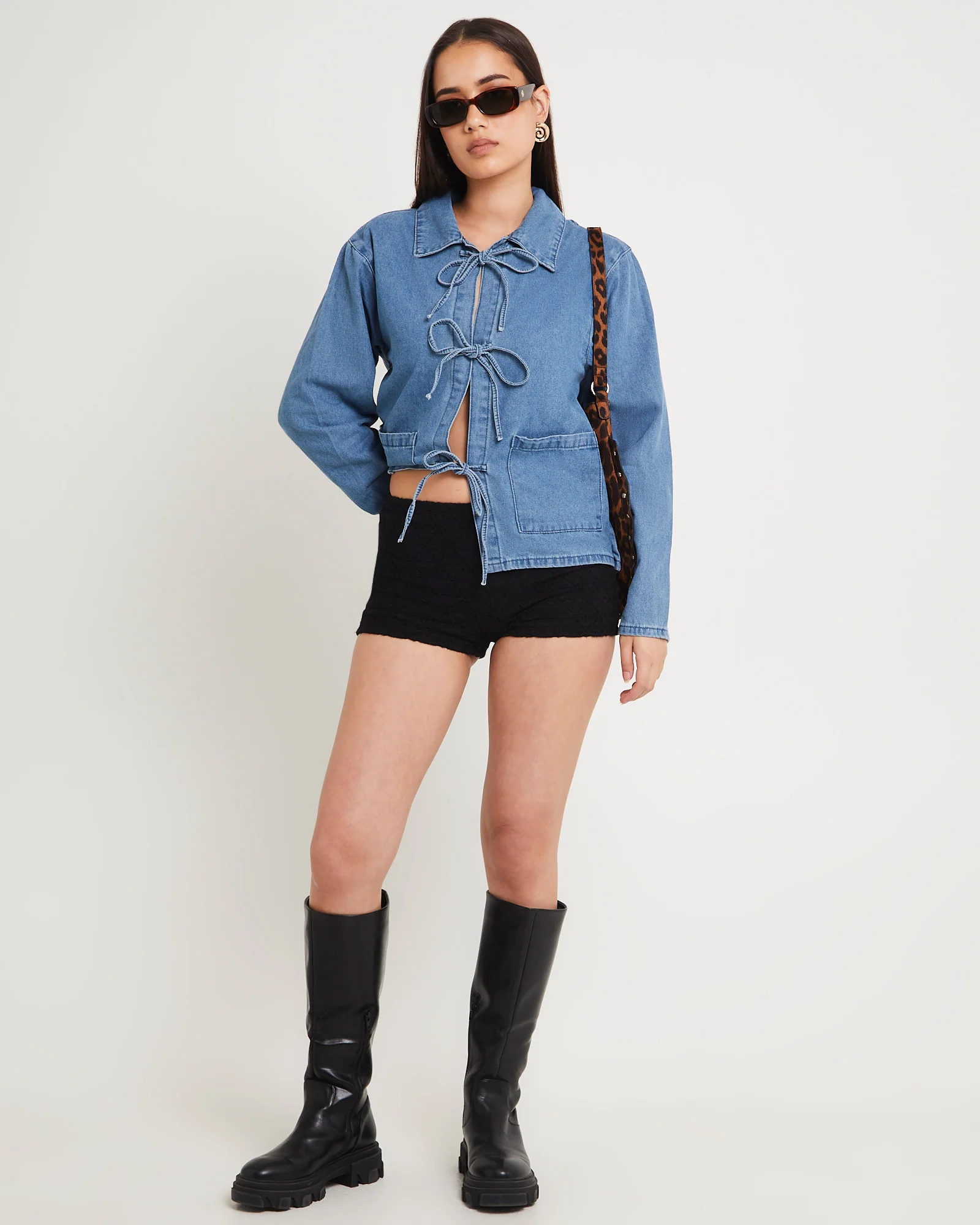 Bow Bow Denim Chore Jacket - Image 2