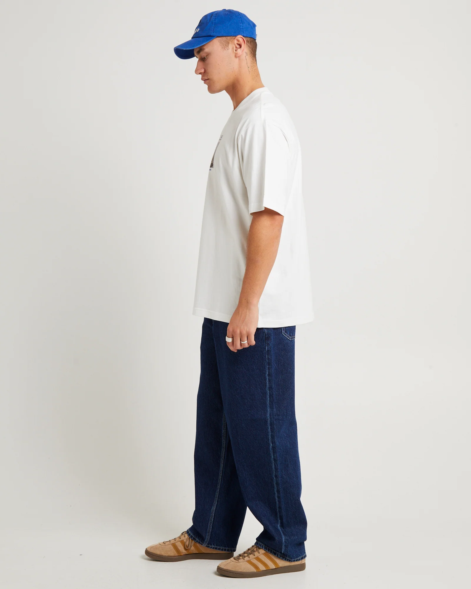Box Logo Baggy T-Shirt Vintage White - Image 3