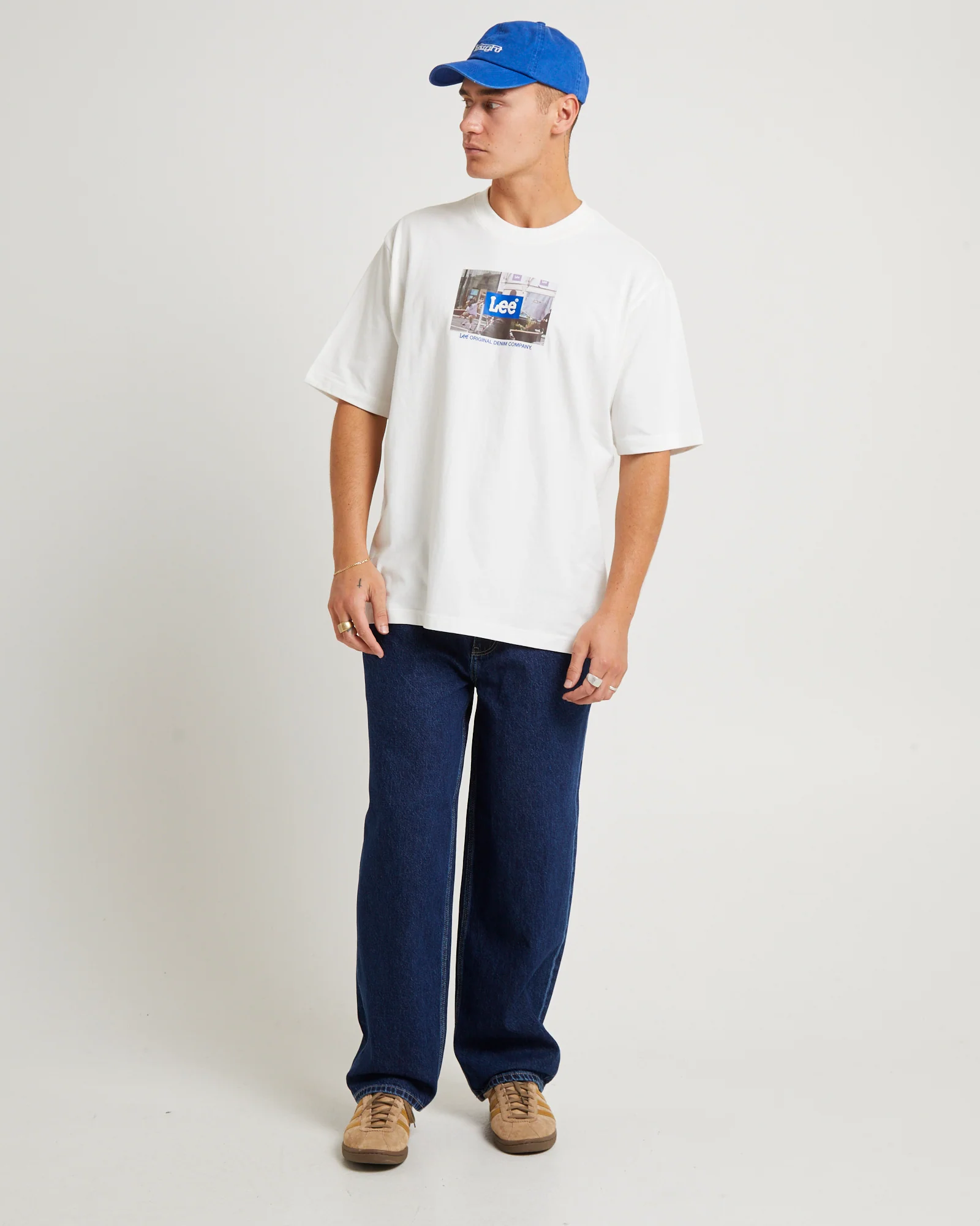 Box Logo Baggy T-Shirt Vintage White - Image 4