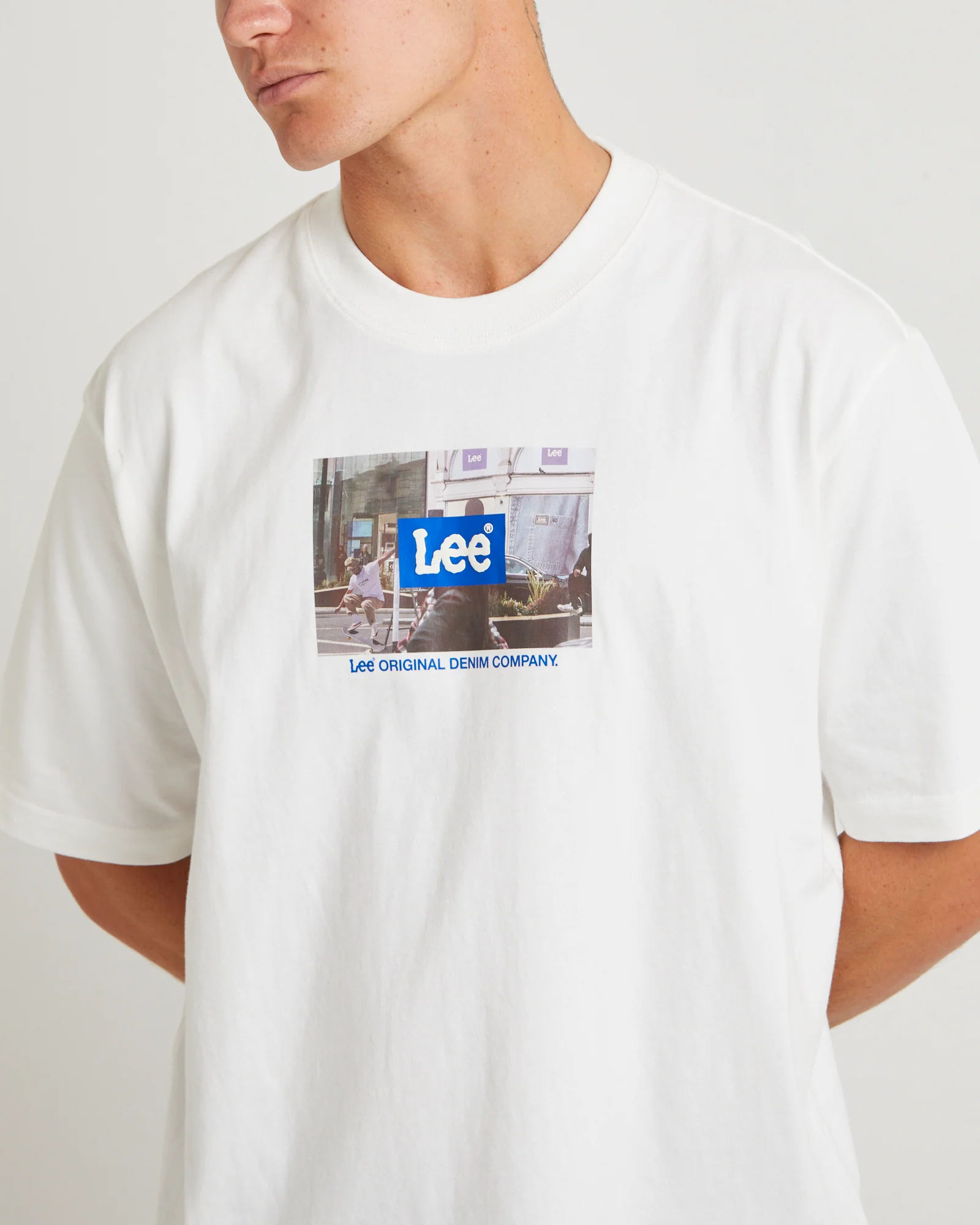 Box Logo Baggy T-Shirt Vintage White - Image 5