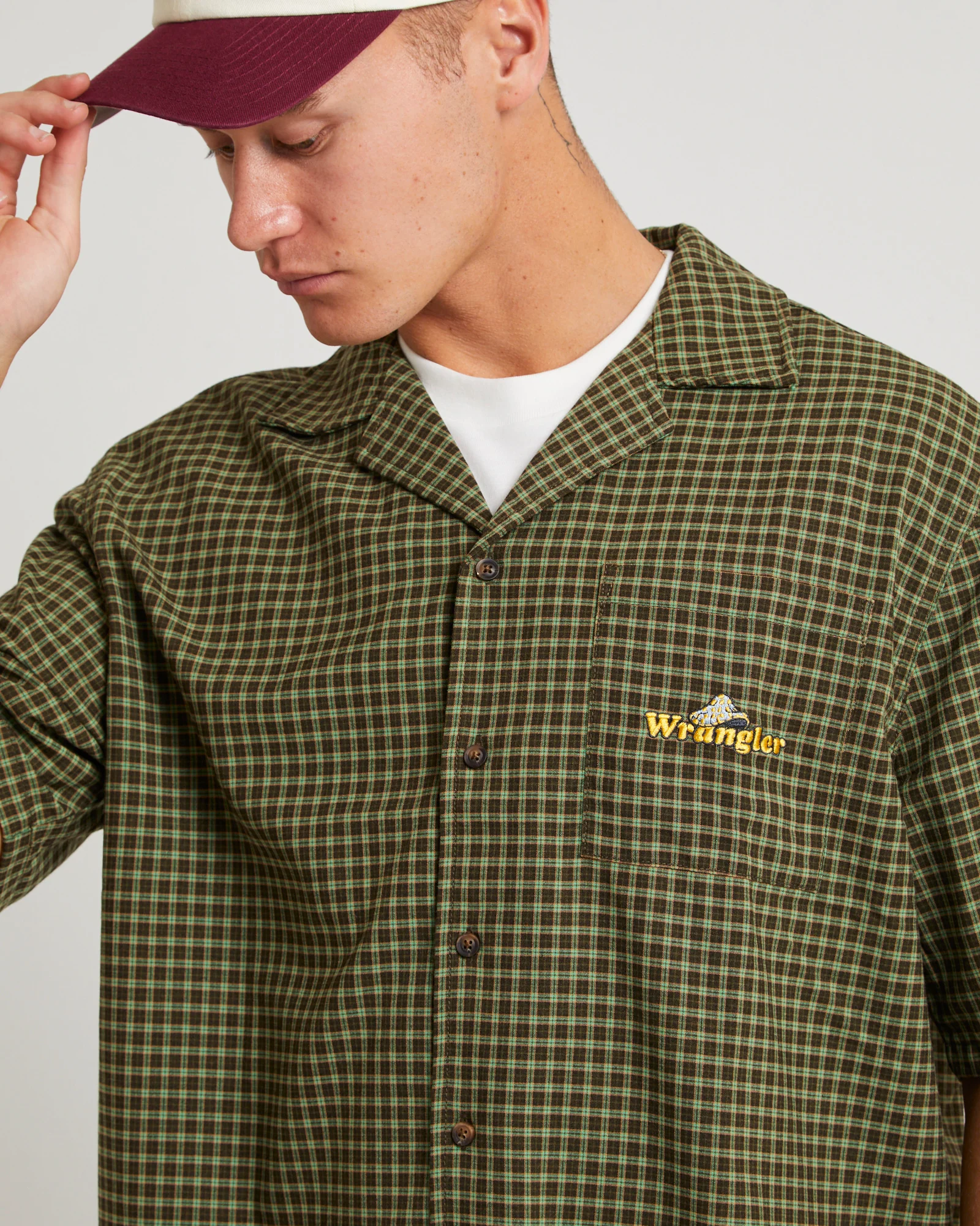 Box Resort Shirt Green Check - Image 5