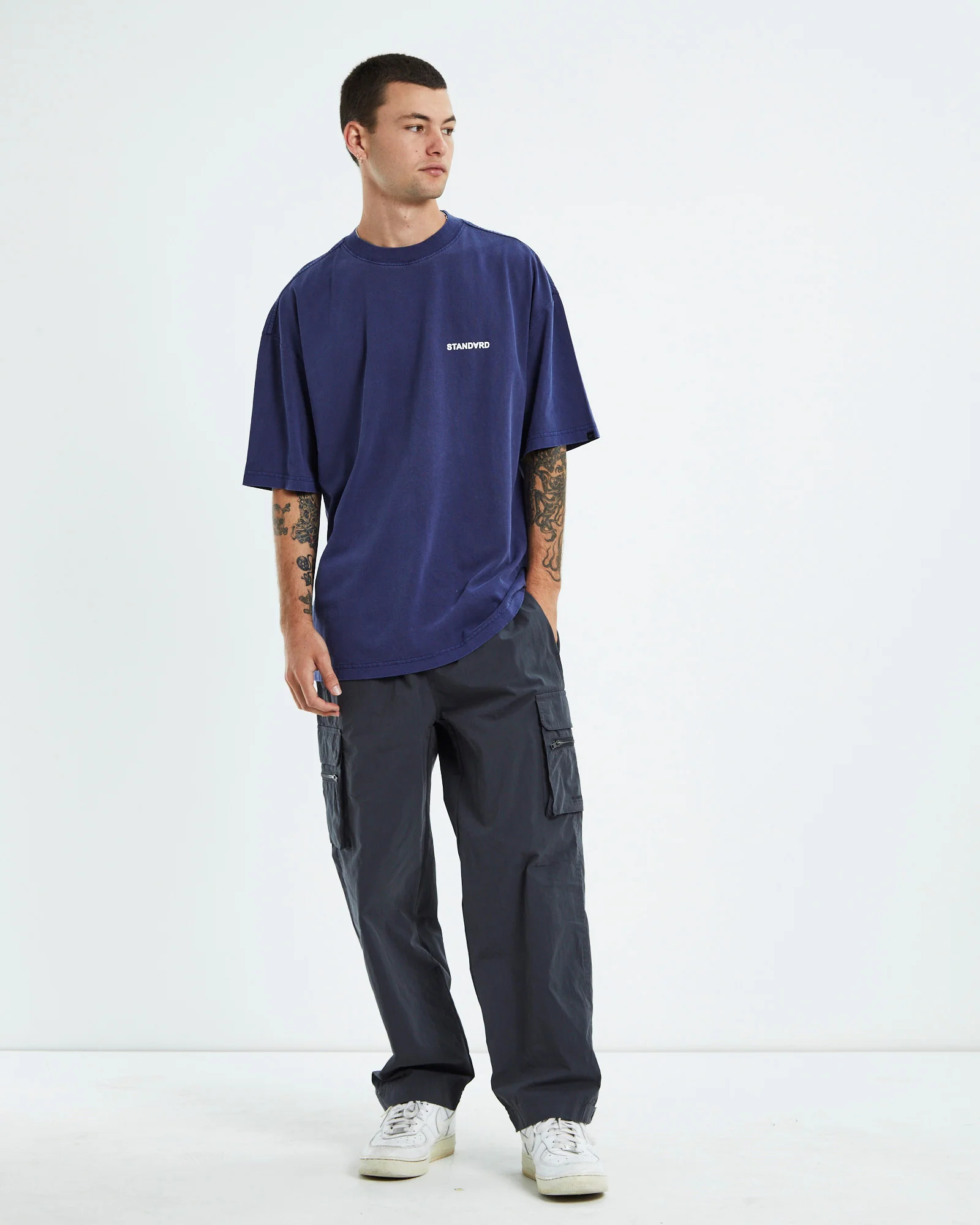 Box Short Sleeve T-Shirt Midnight Blue - Image 3