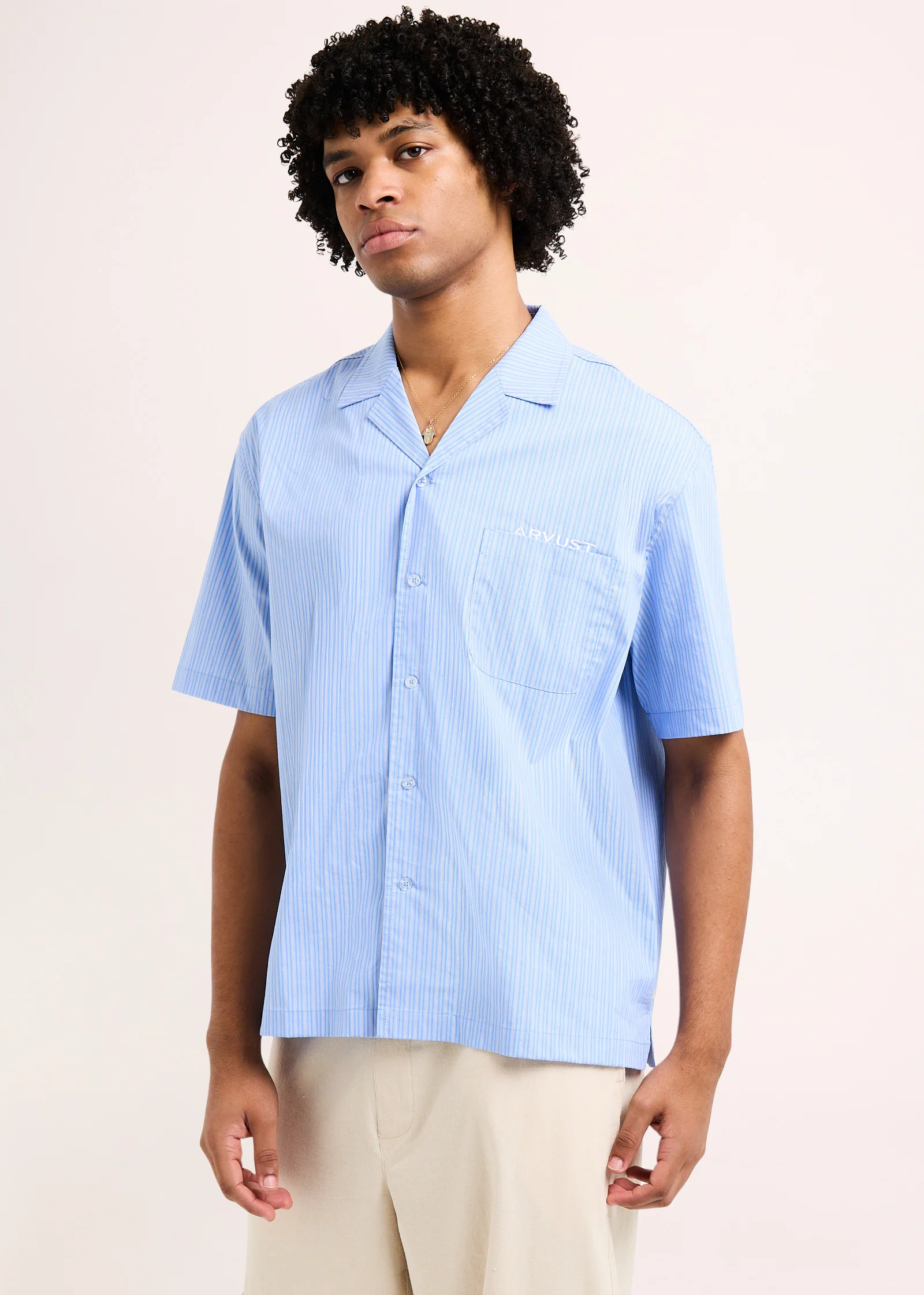 Box Striped Short Sleeve Shirt - Image 4