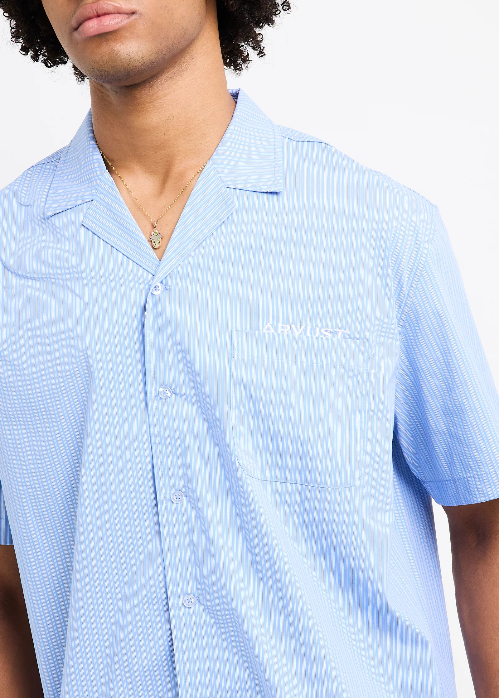 Box Striped Short Sleeve Shirt - Image 5