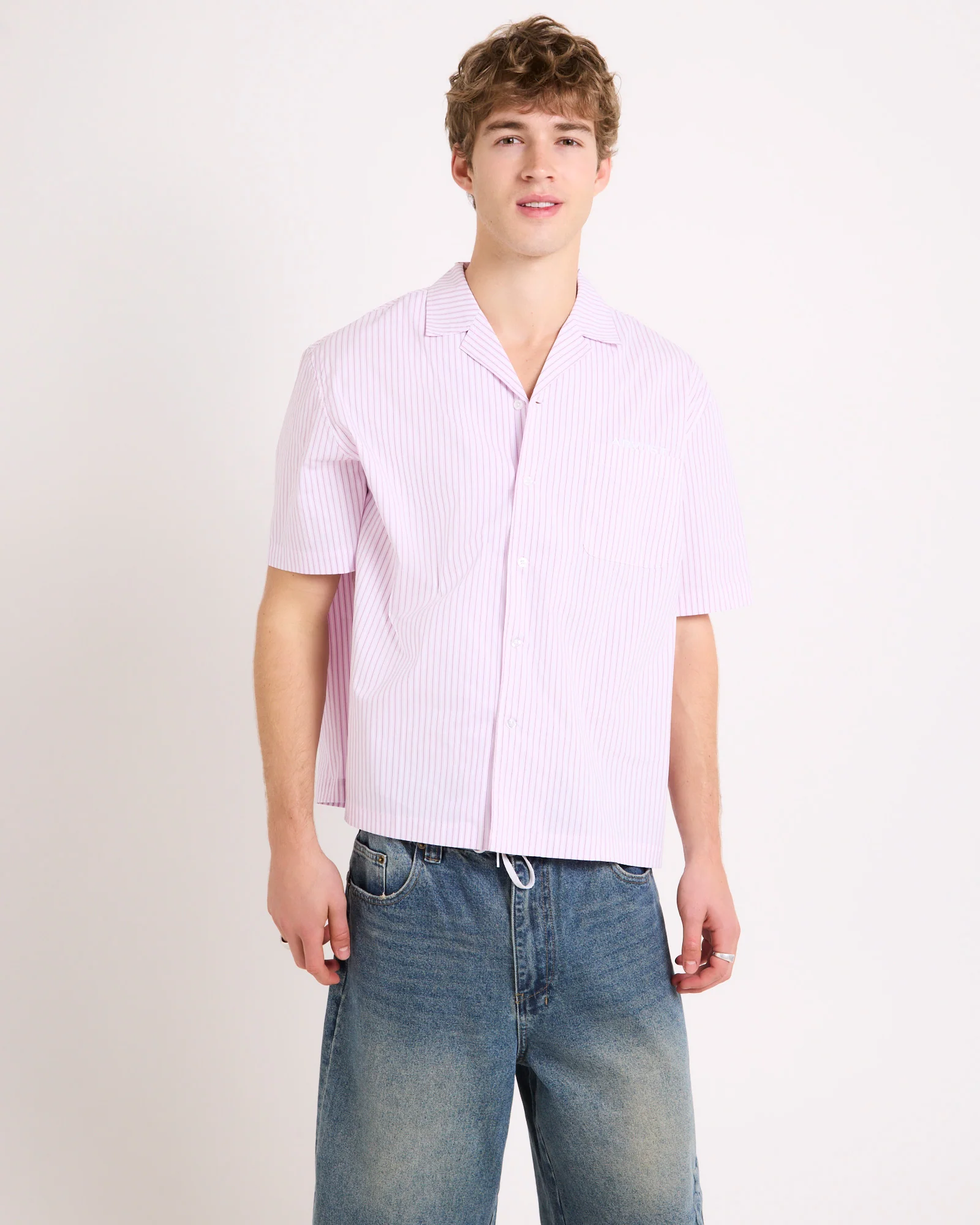 Box Striped Short Sleeve Shirt - Image 4