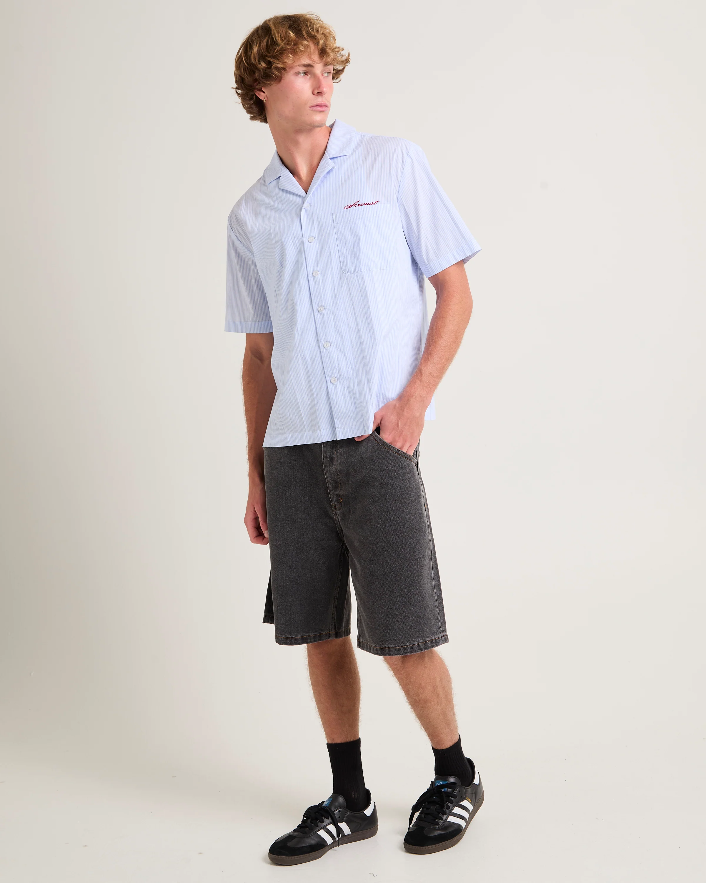 Box Striped Short Sleeve Shirt - Image 4