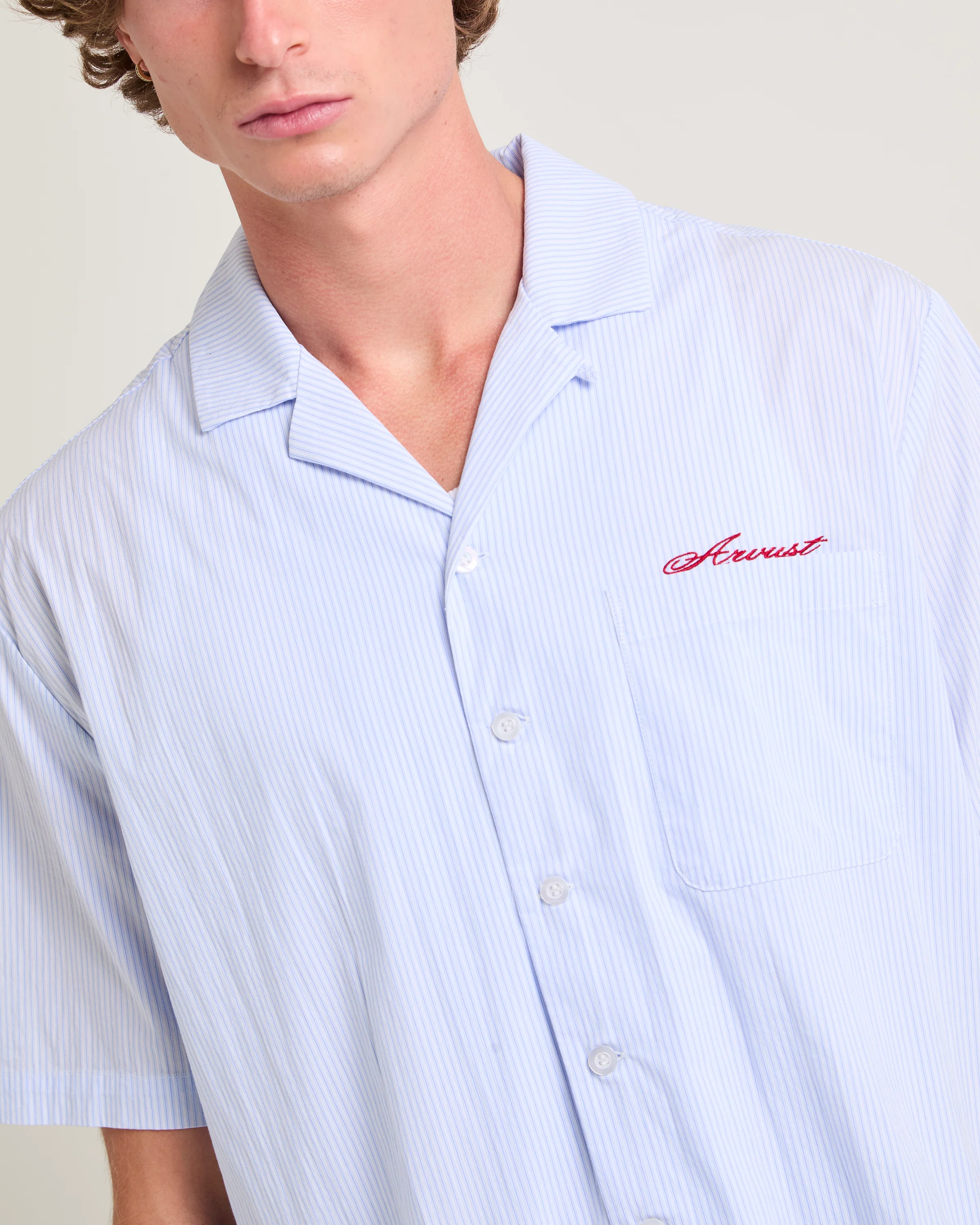 Box Striped Short Sleeve Shirt - Image 5
