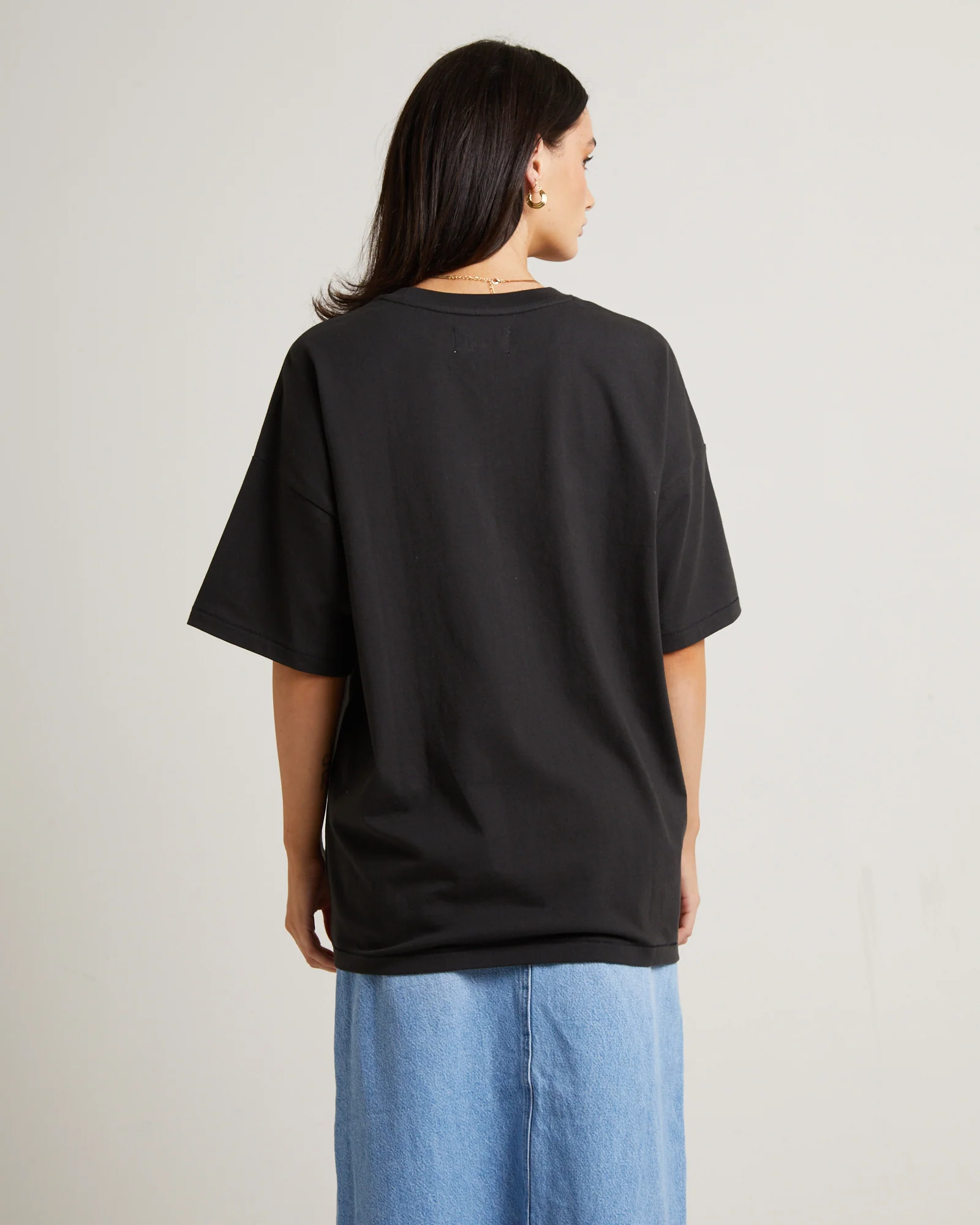 Boxy Slouch T-Shirt in Dragonfly Black - Image 2