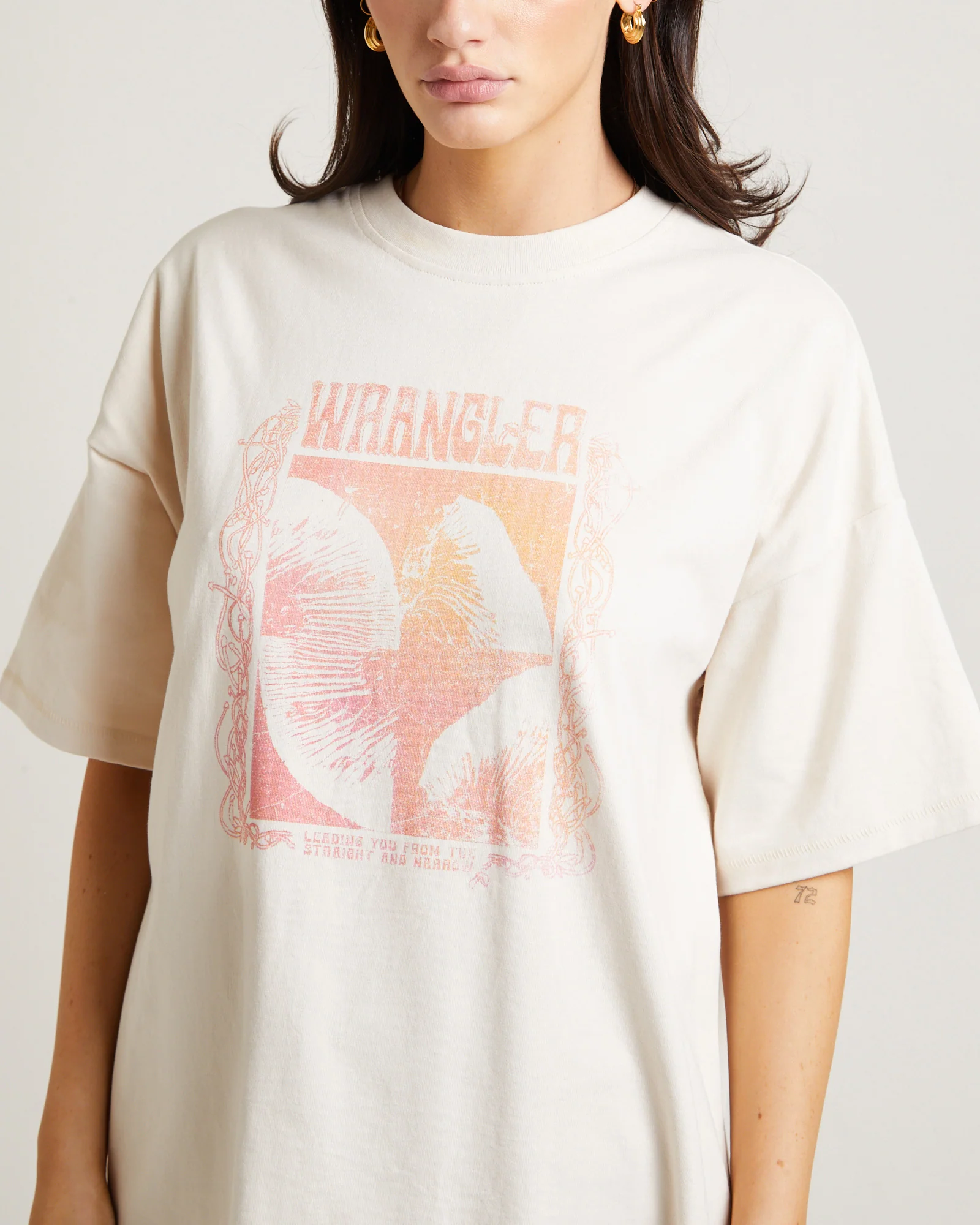 Boxy Slouch T-Shirt in Enochi Ecru - Image 5