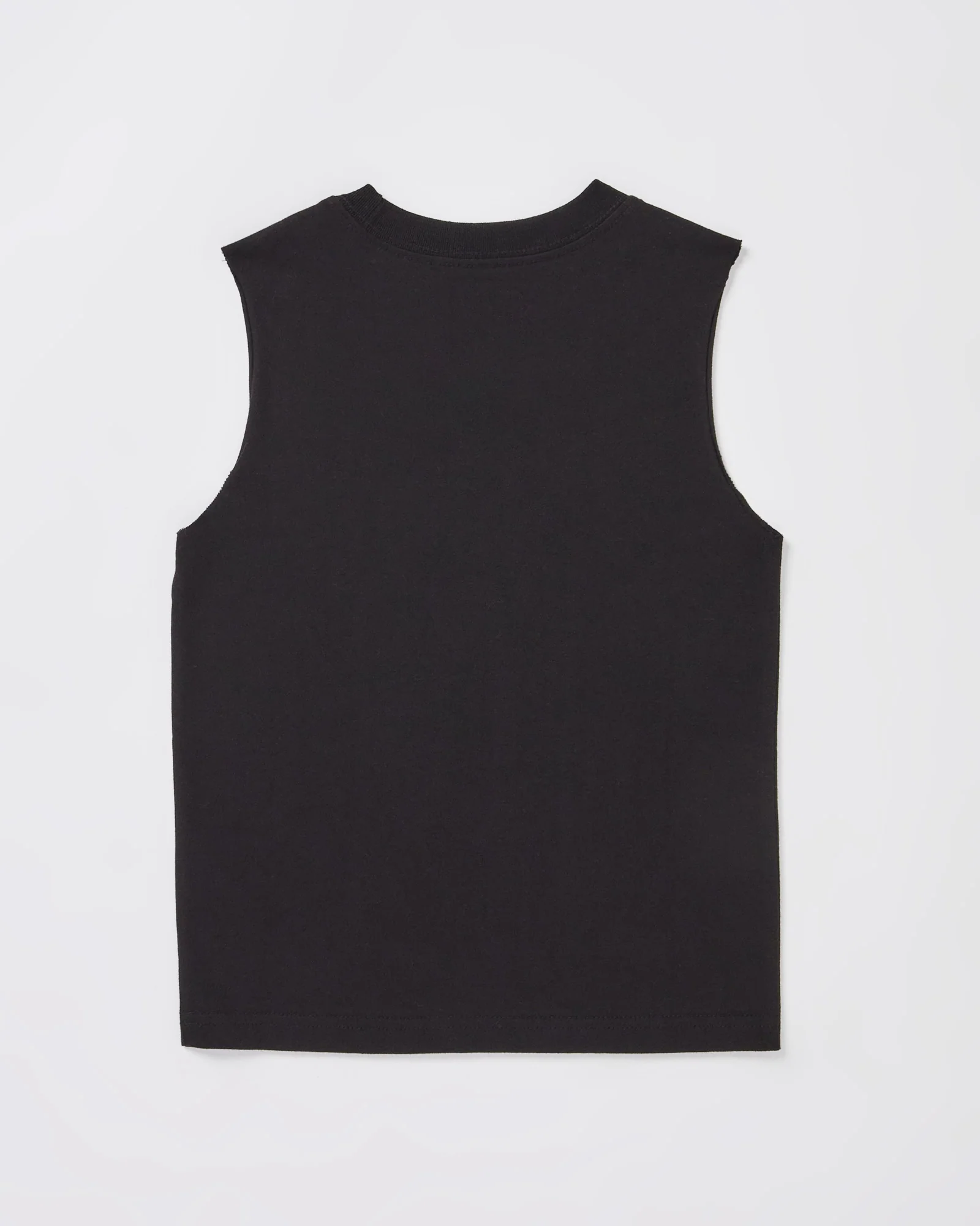 Boys Muscle Tank in Black - Image 2