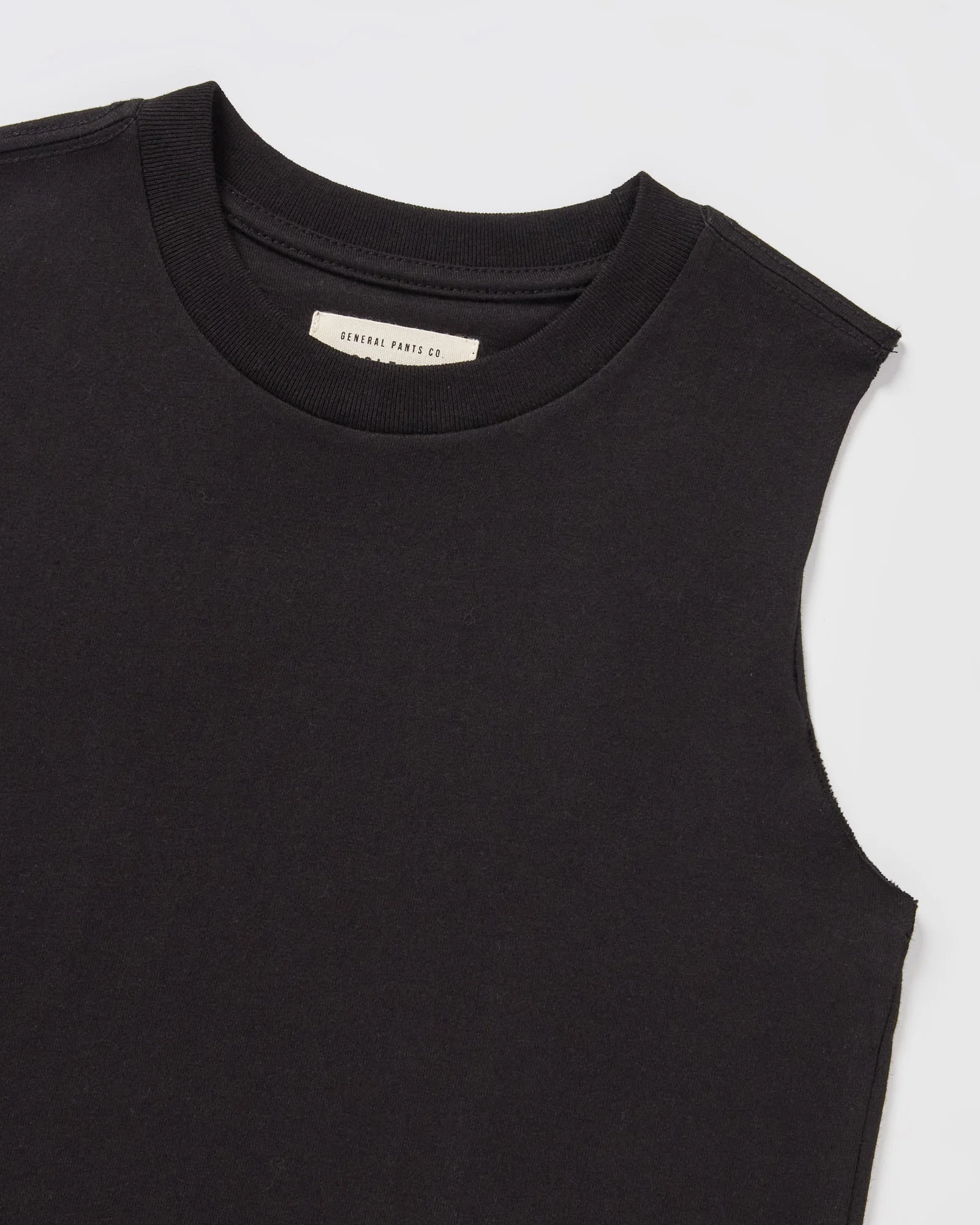 Boys Muscle Tank in Black - Image 3