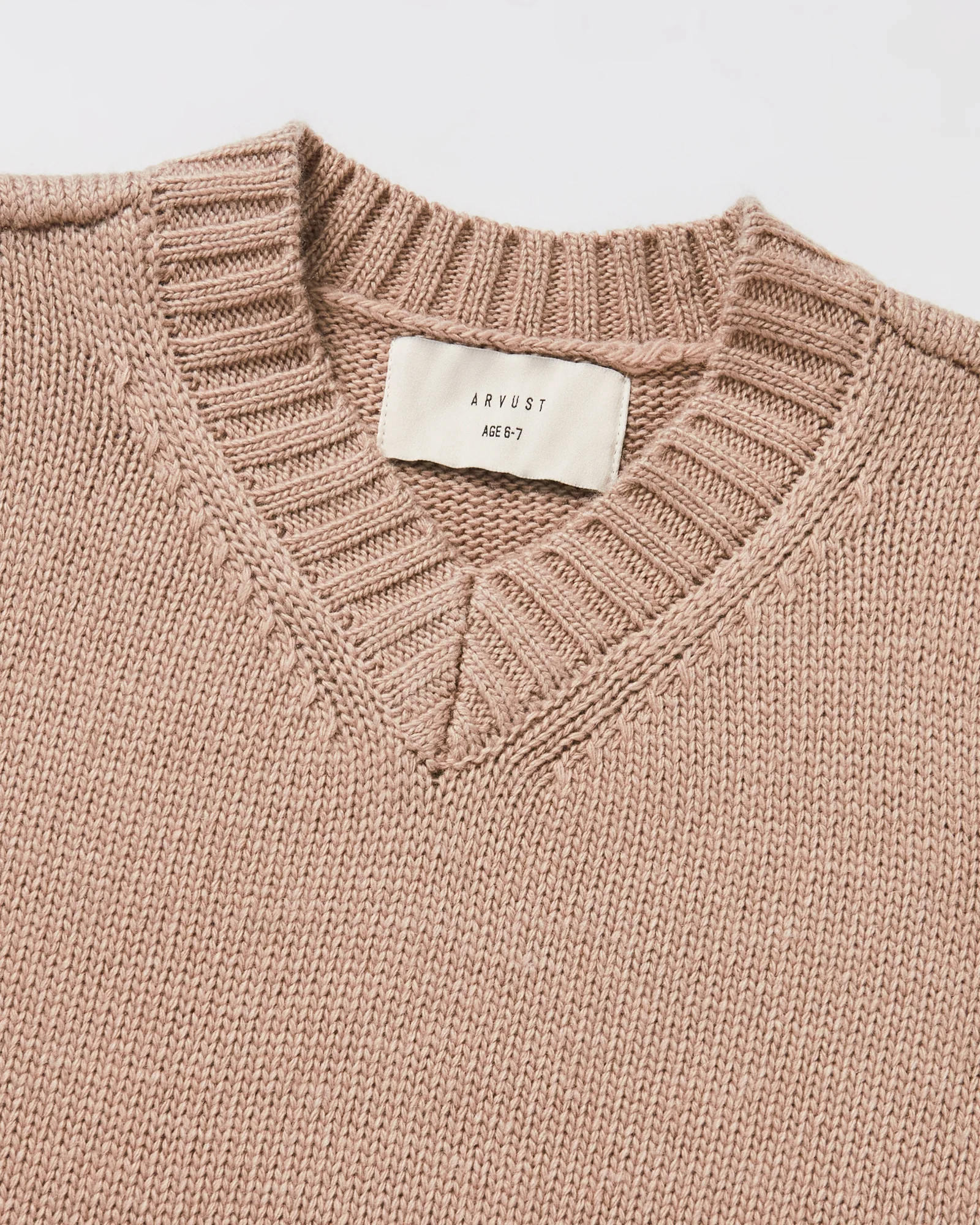 Boys Sunday Box Knit Vest in Tan - Image 3