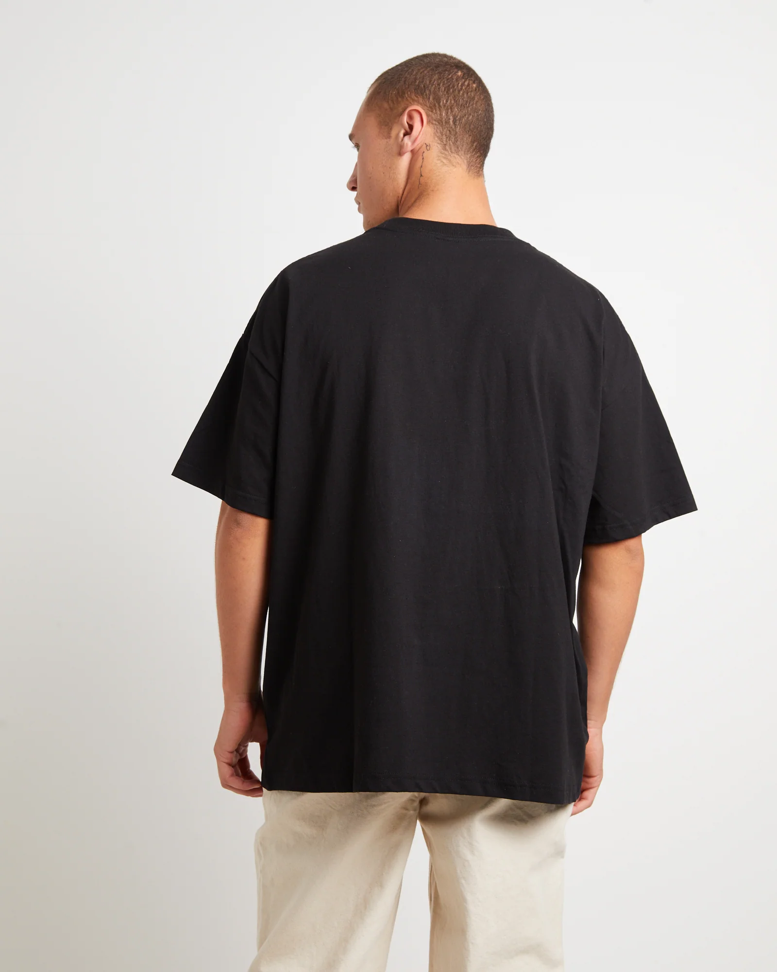 Brained 330 Short Sleeve T-Shirt in Black - Image 2