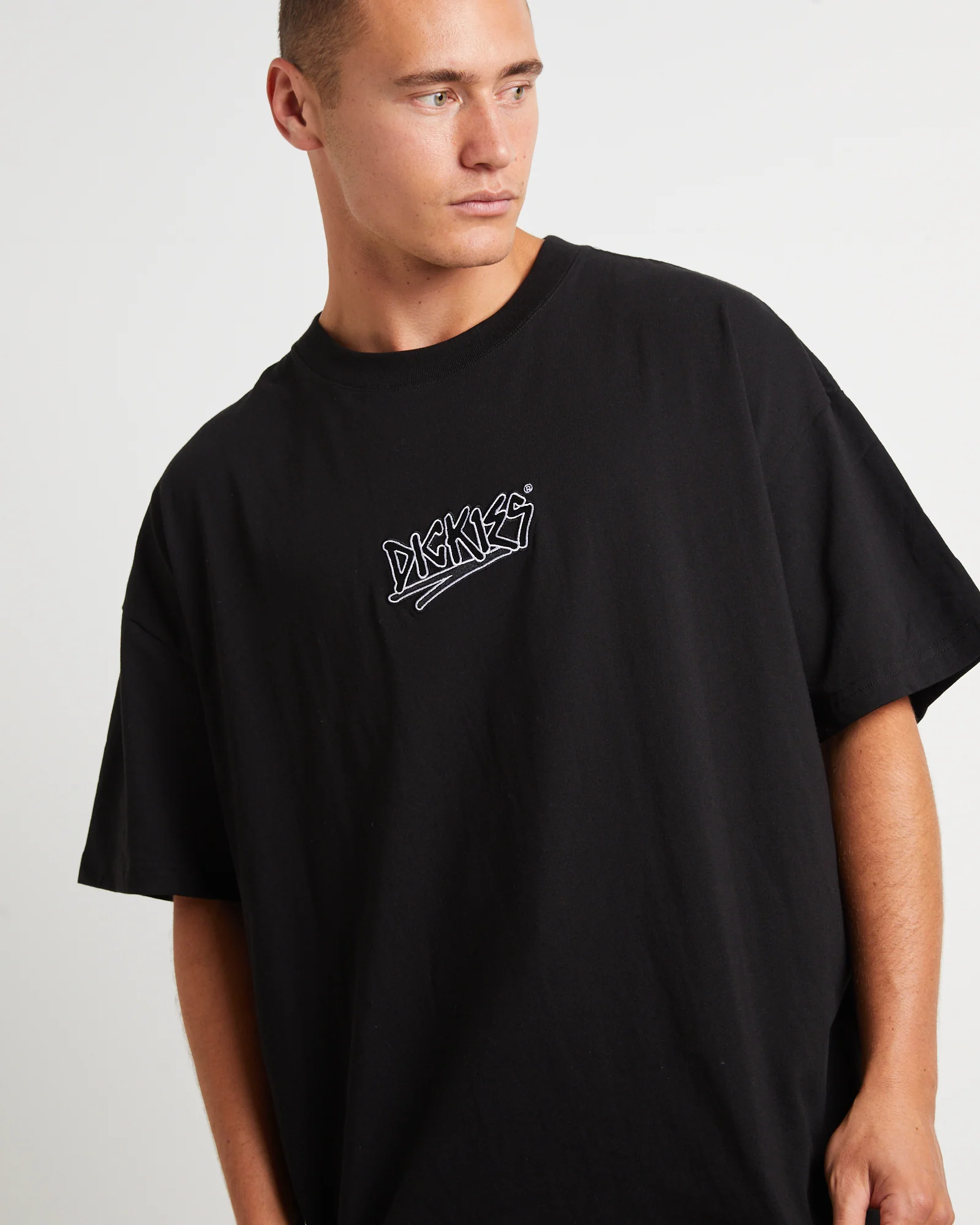 Brained 330 Short Sleeve T-Shirt in Black - Image 5