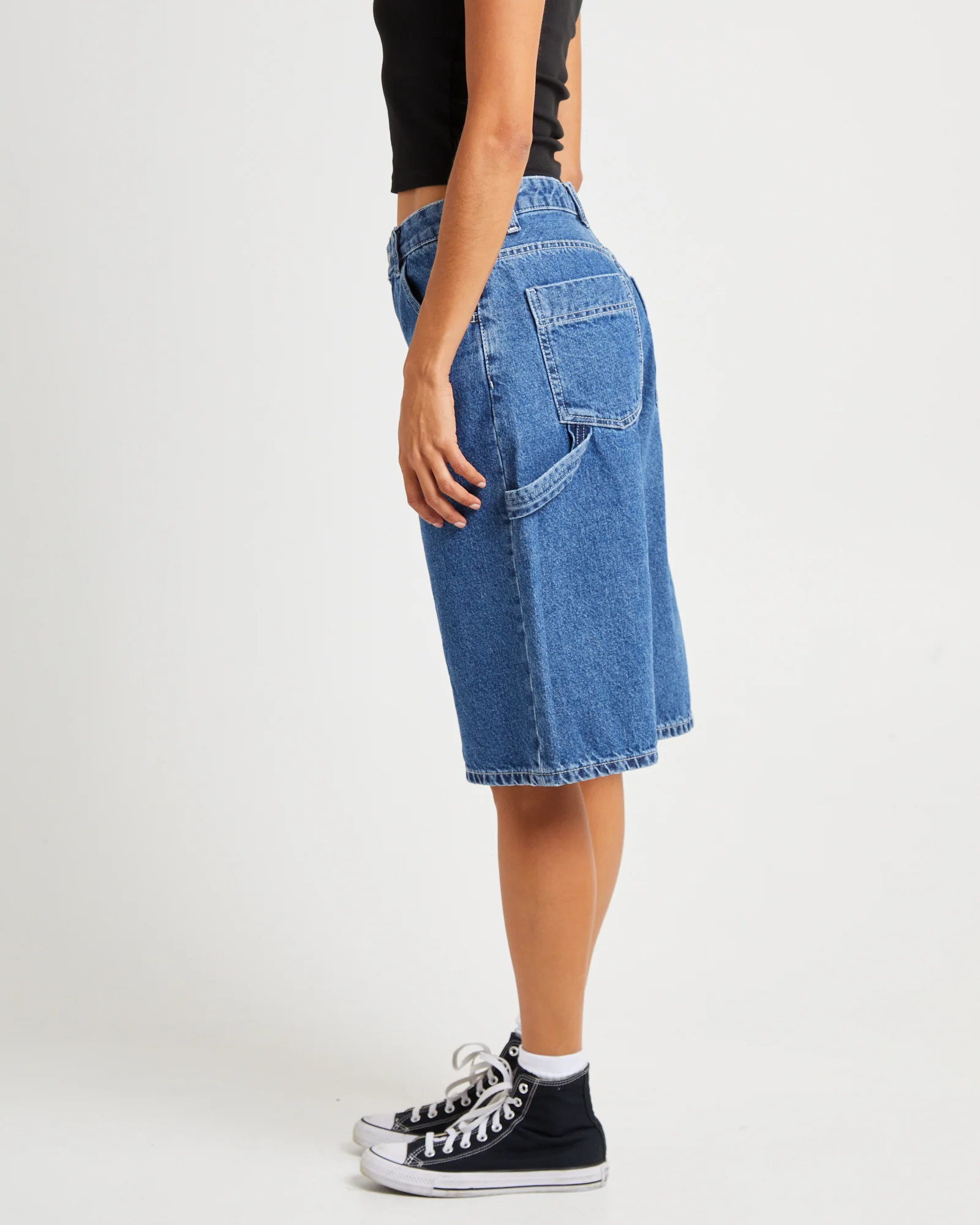 Bree Worker Denim Shorts - Image 4