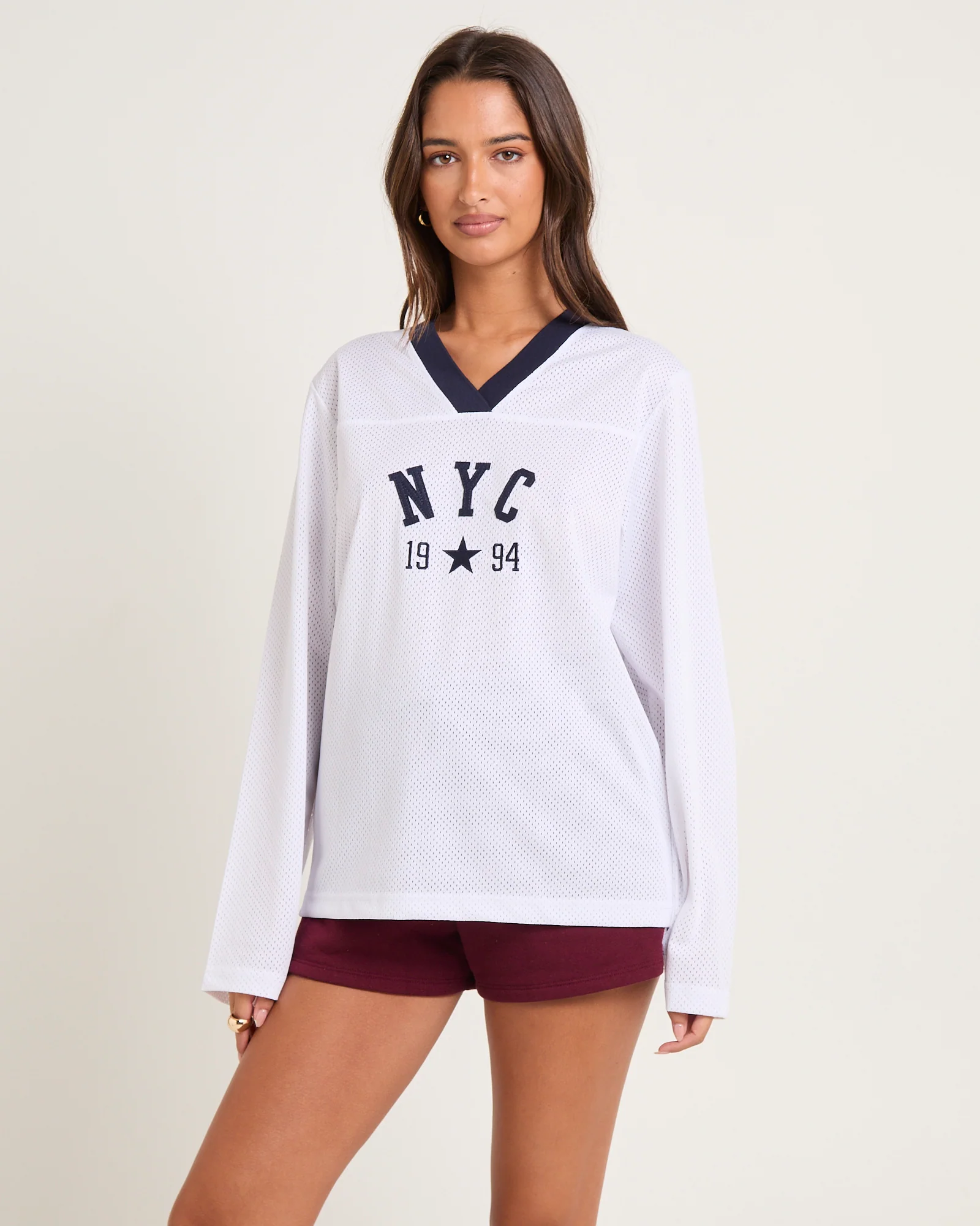 Brianna Mesh Sports Long Sleeve T-Shirt - Image 3