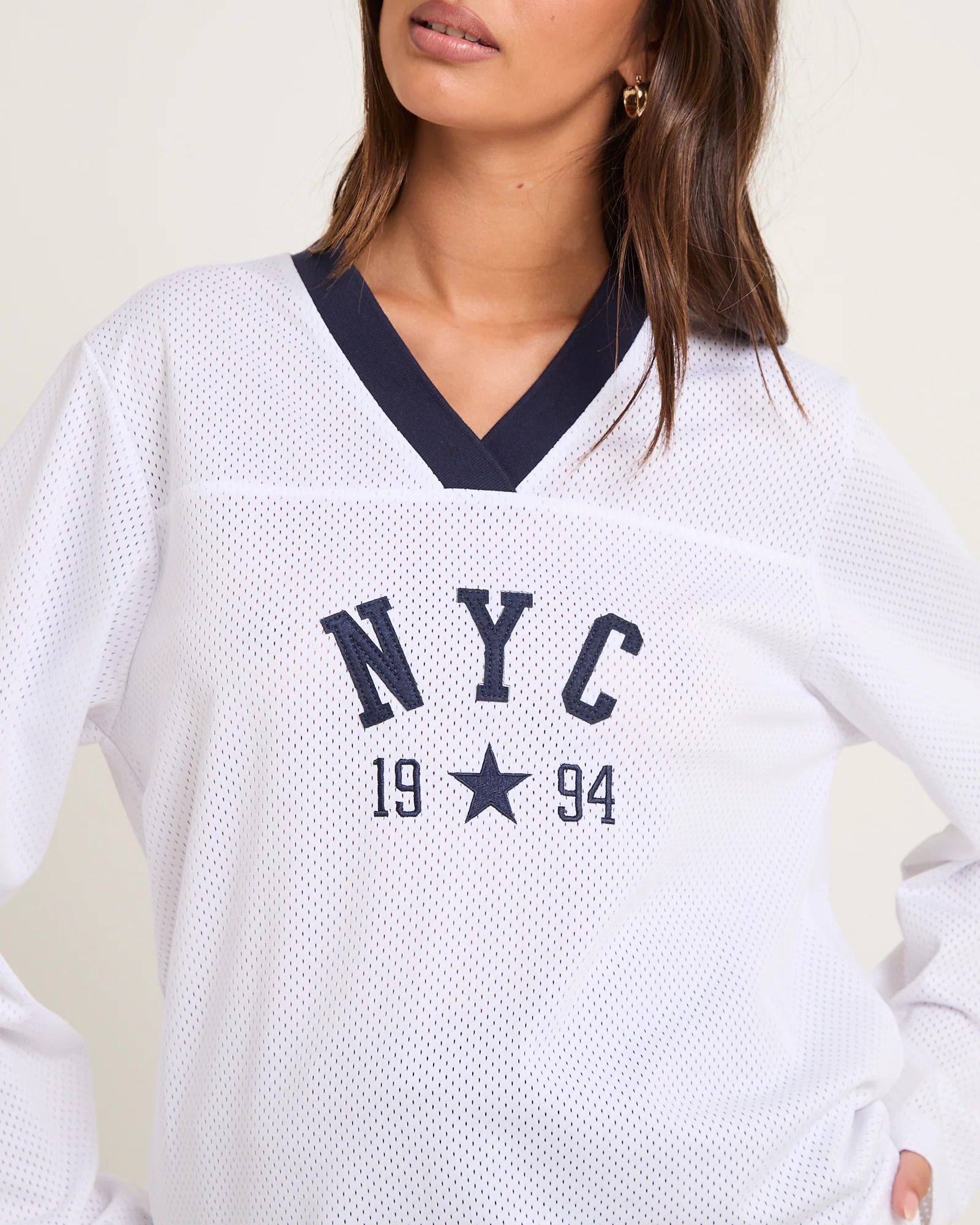 Brianna Mesh Sports Long Sleeve T-Shirt - Image 7