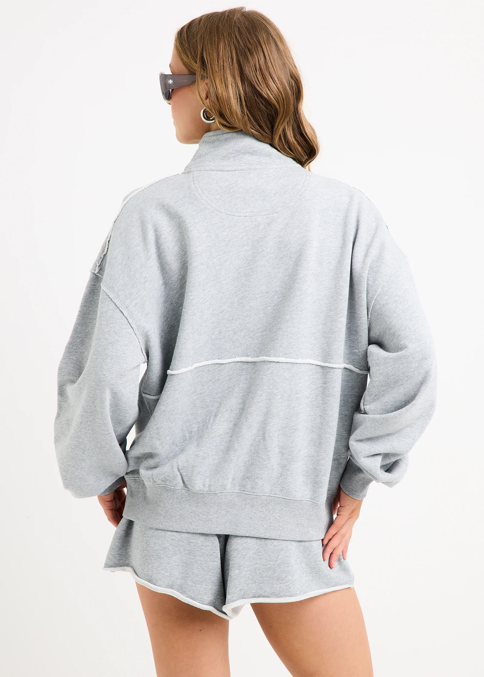 Brie Funnel Oversized Zip Thru Jacket - Image 3