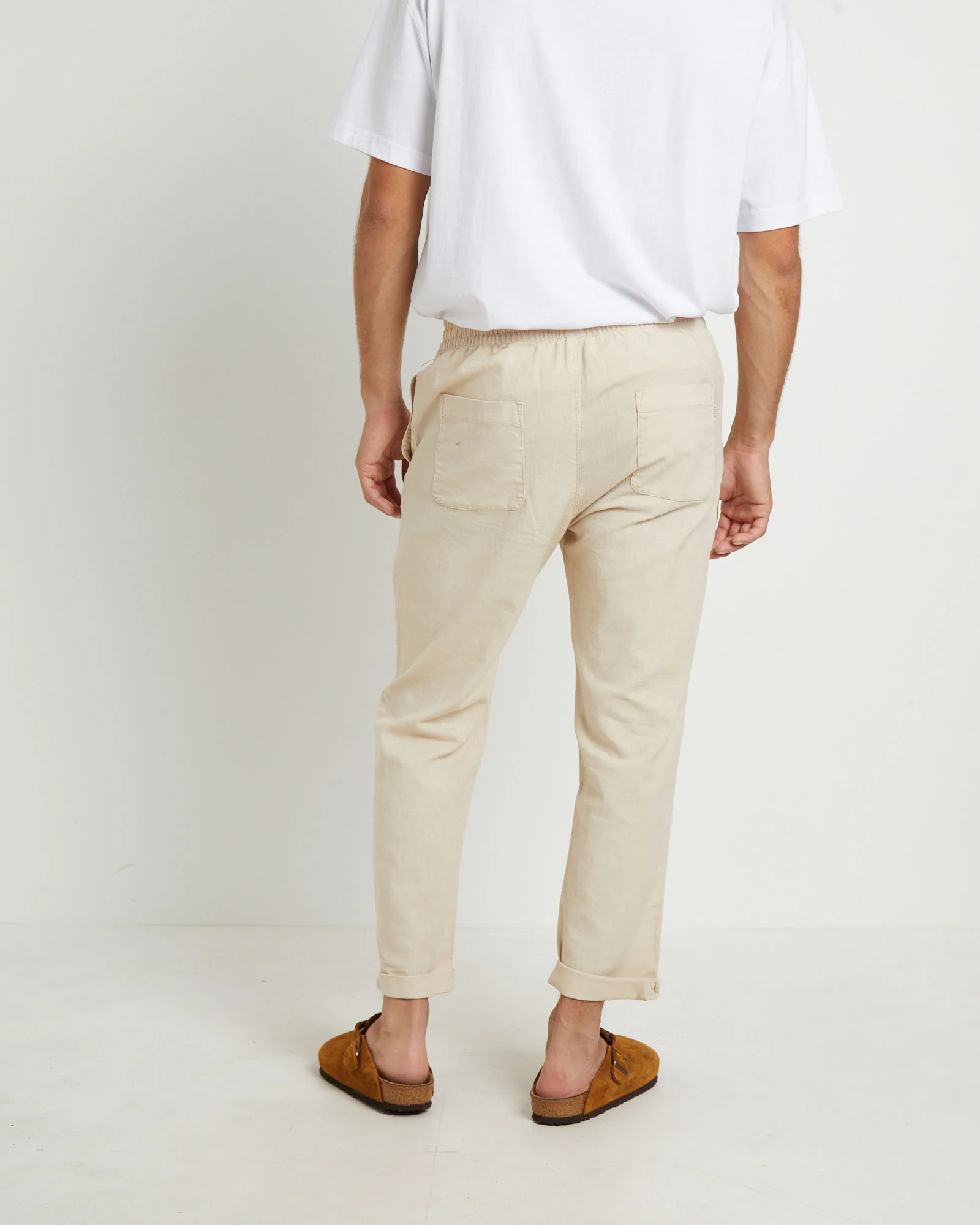 Brody Linen Pants Natural - Image 2
