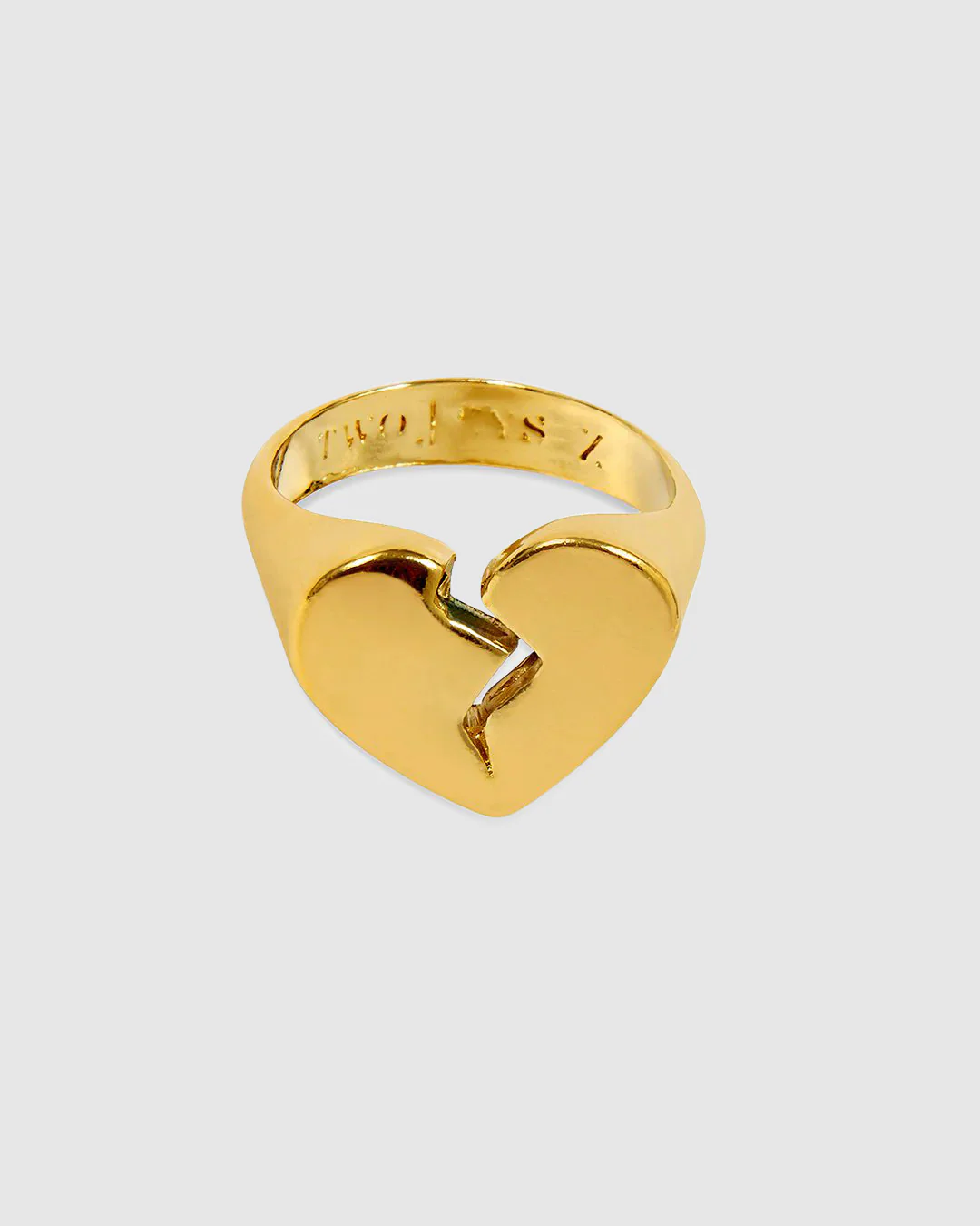Broken Heart Ring Gold - Image 2