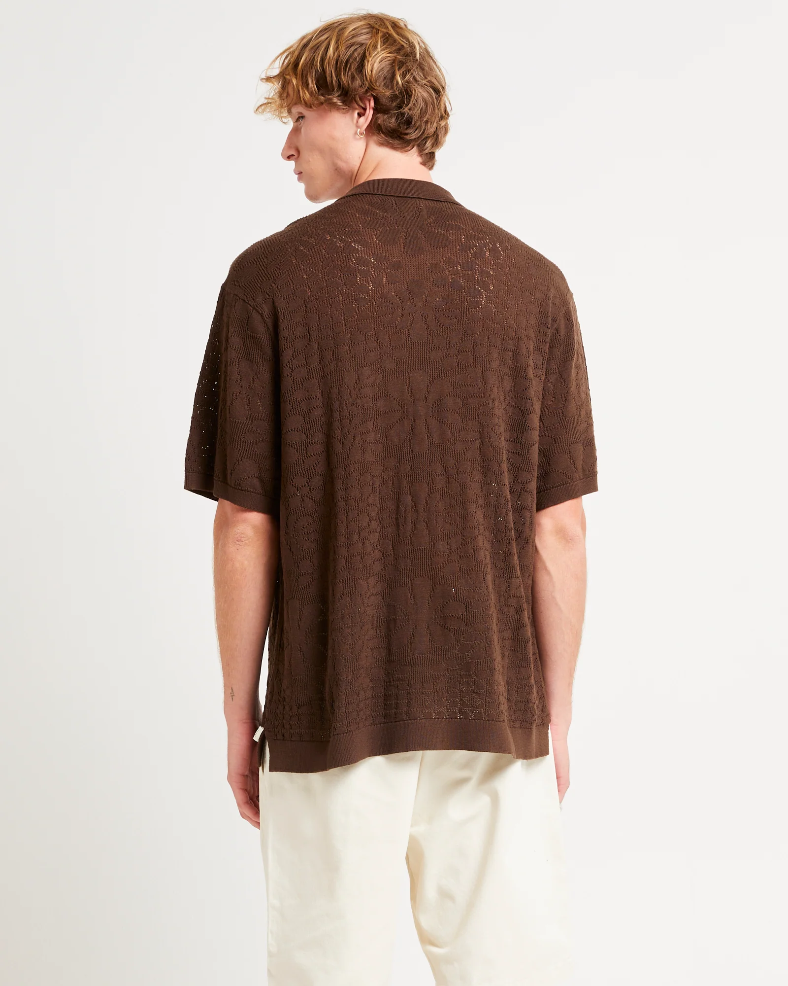 Bronson Knitted Short Sleeve Resort Shirt - Image 2