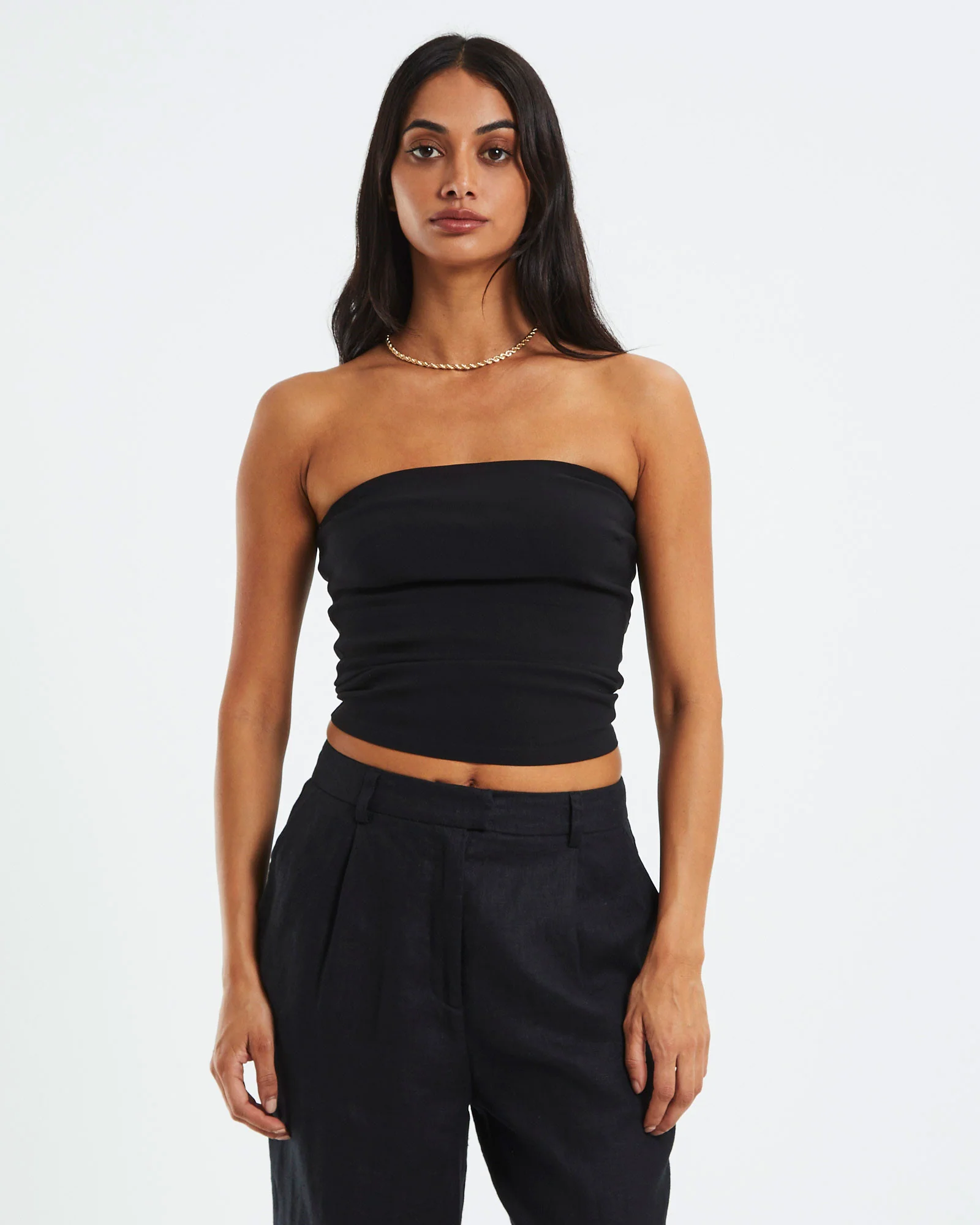 Bronte Longline Tube Top Black - Image 2