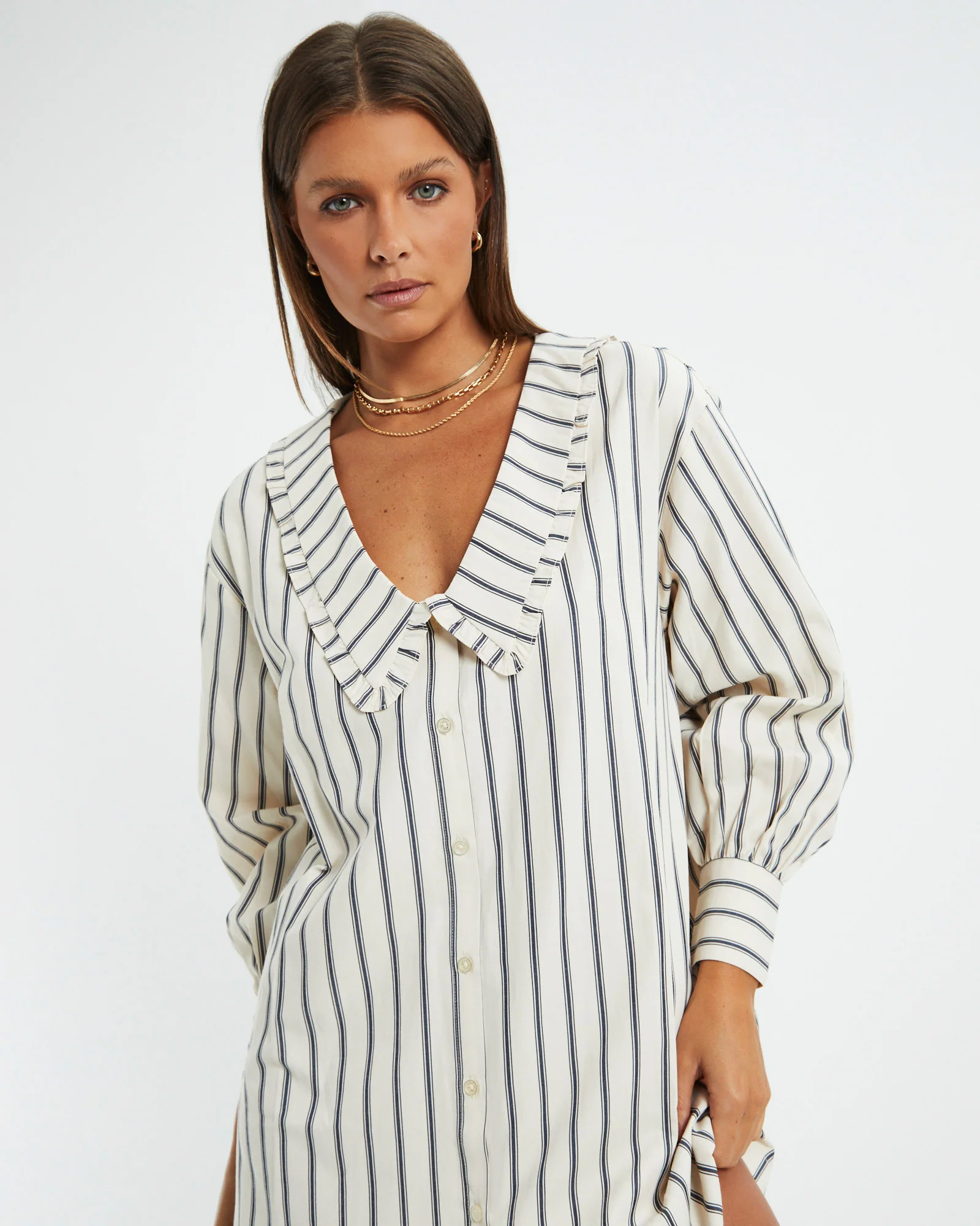 Brooke Oversized Shirt Dress Assorted - Image 6