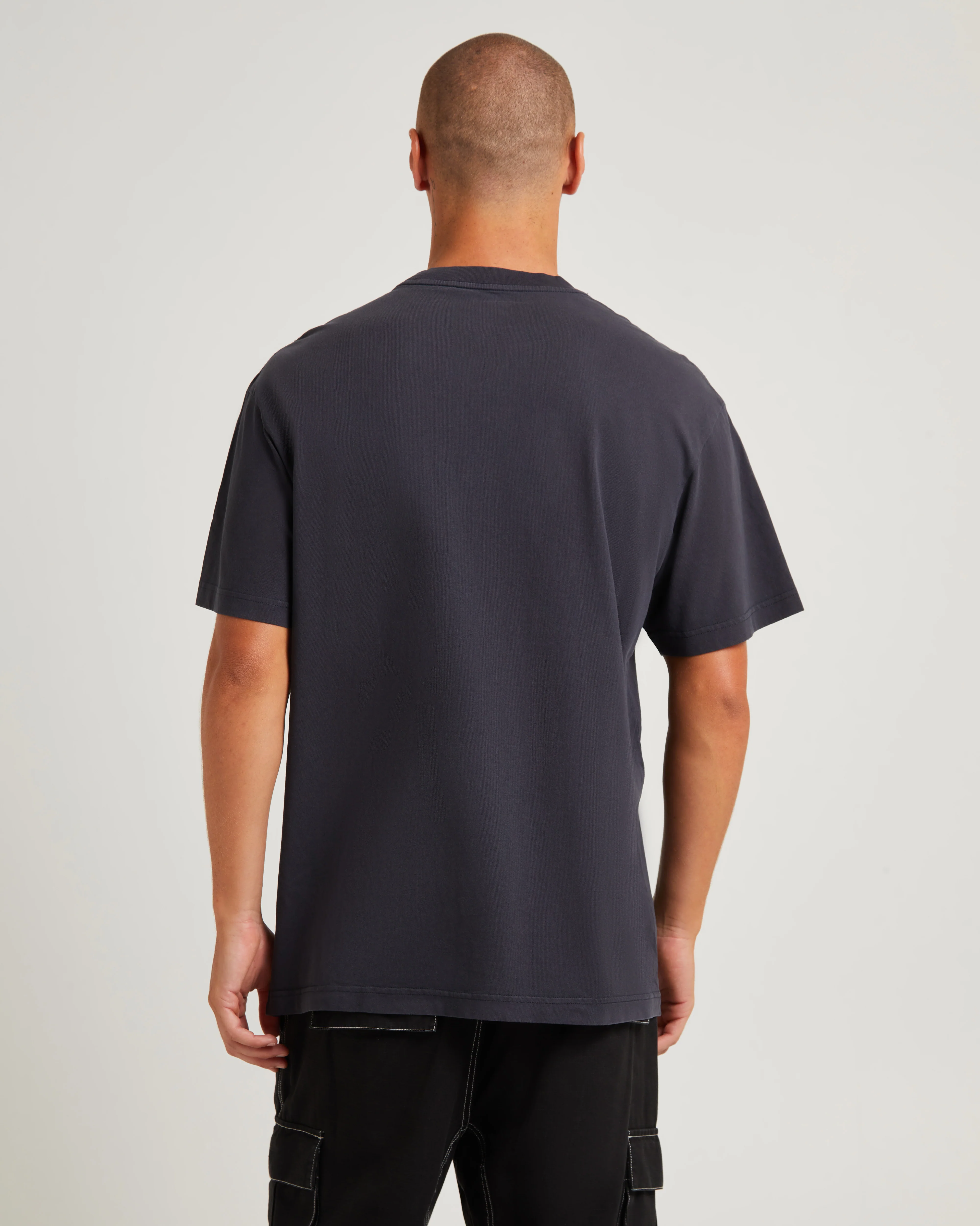 Brush Off 2.0 Bulls Short Sleeve T-Shirt Faded Black - Image 2