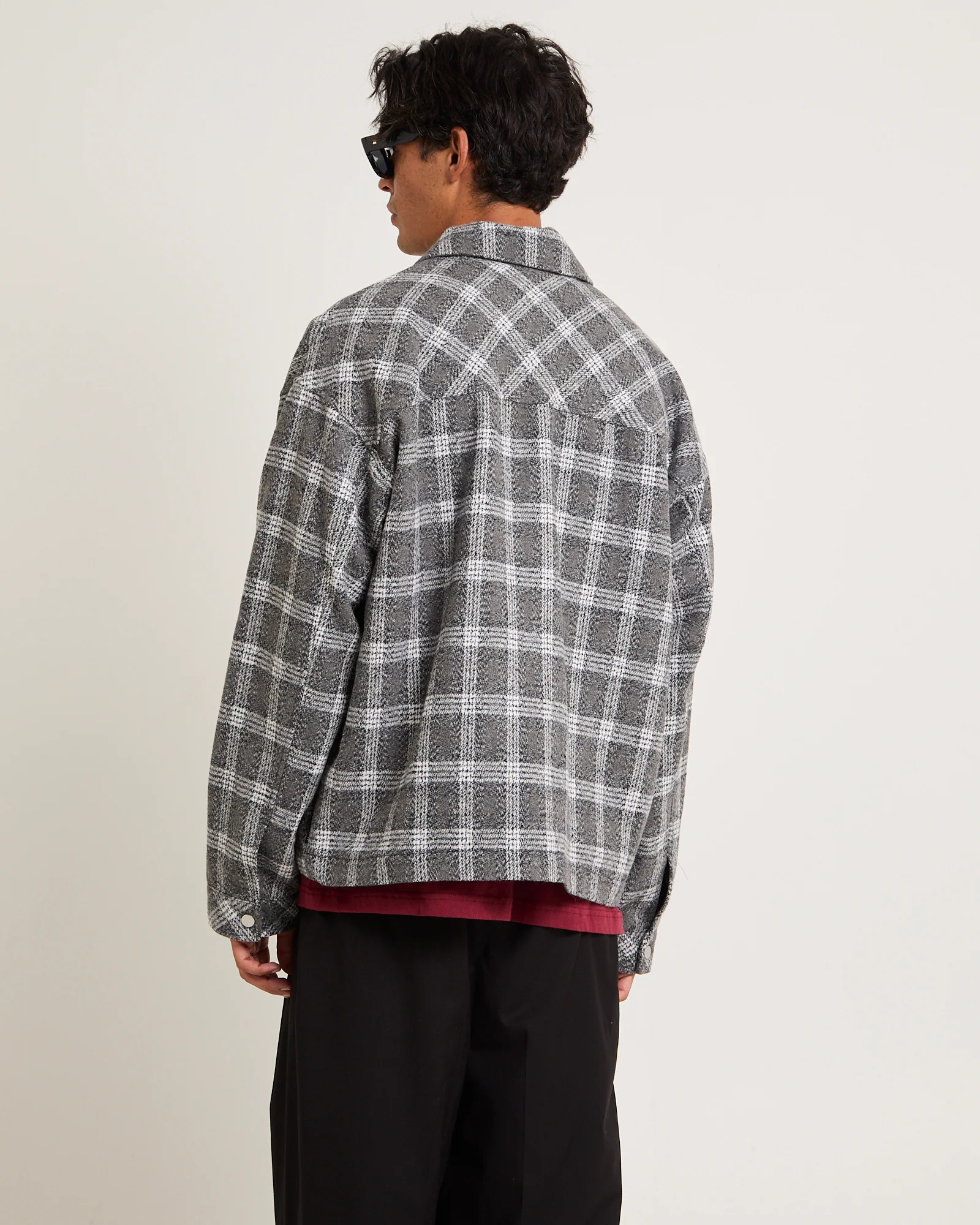 Brushed Check Zip Jacket - Image 2