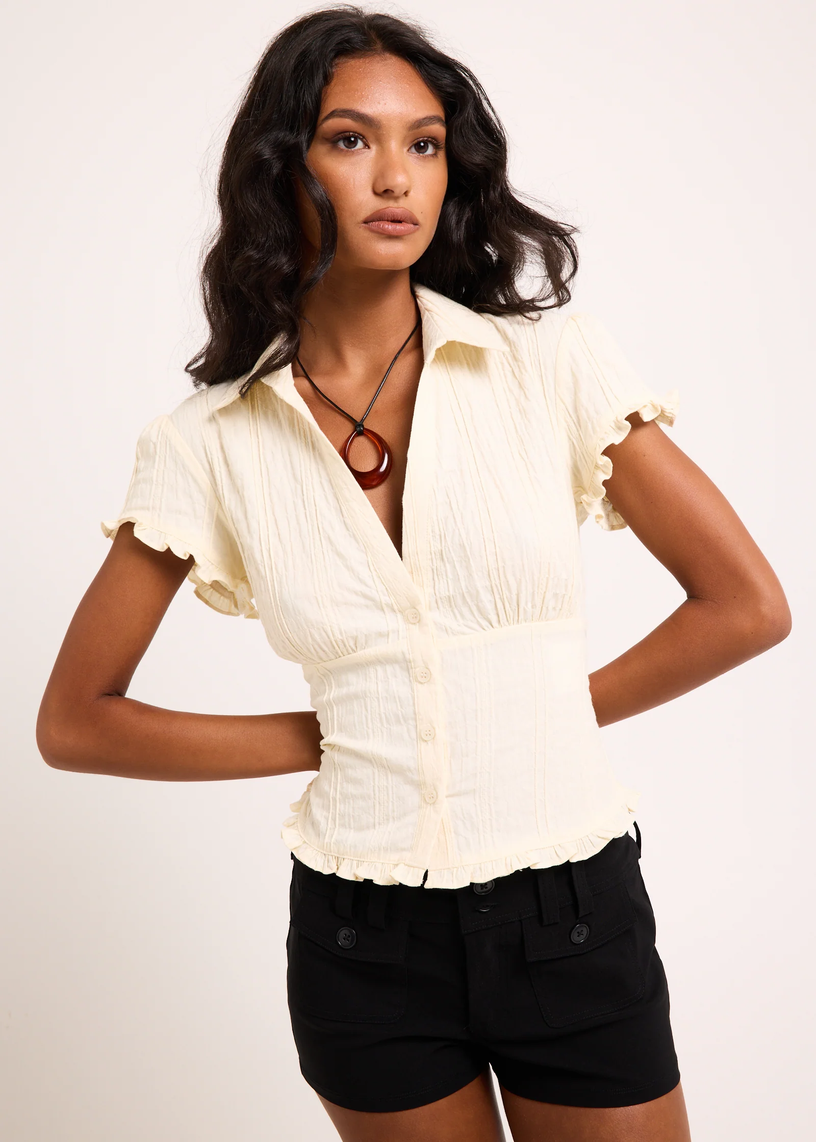 Bryn Ruffle Shirt