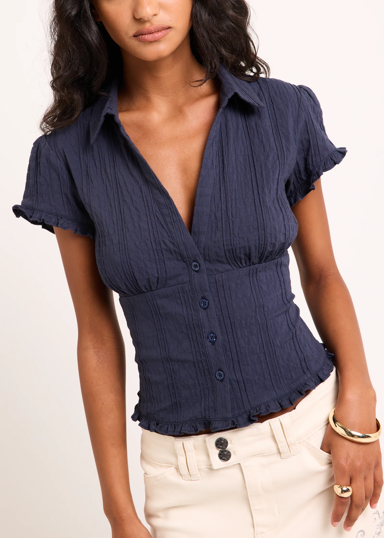 Bryn Ruffle Shirt - Image 5
