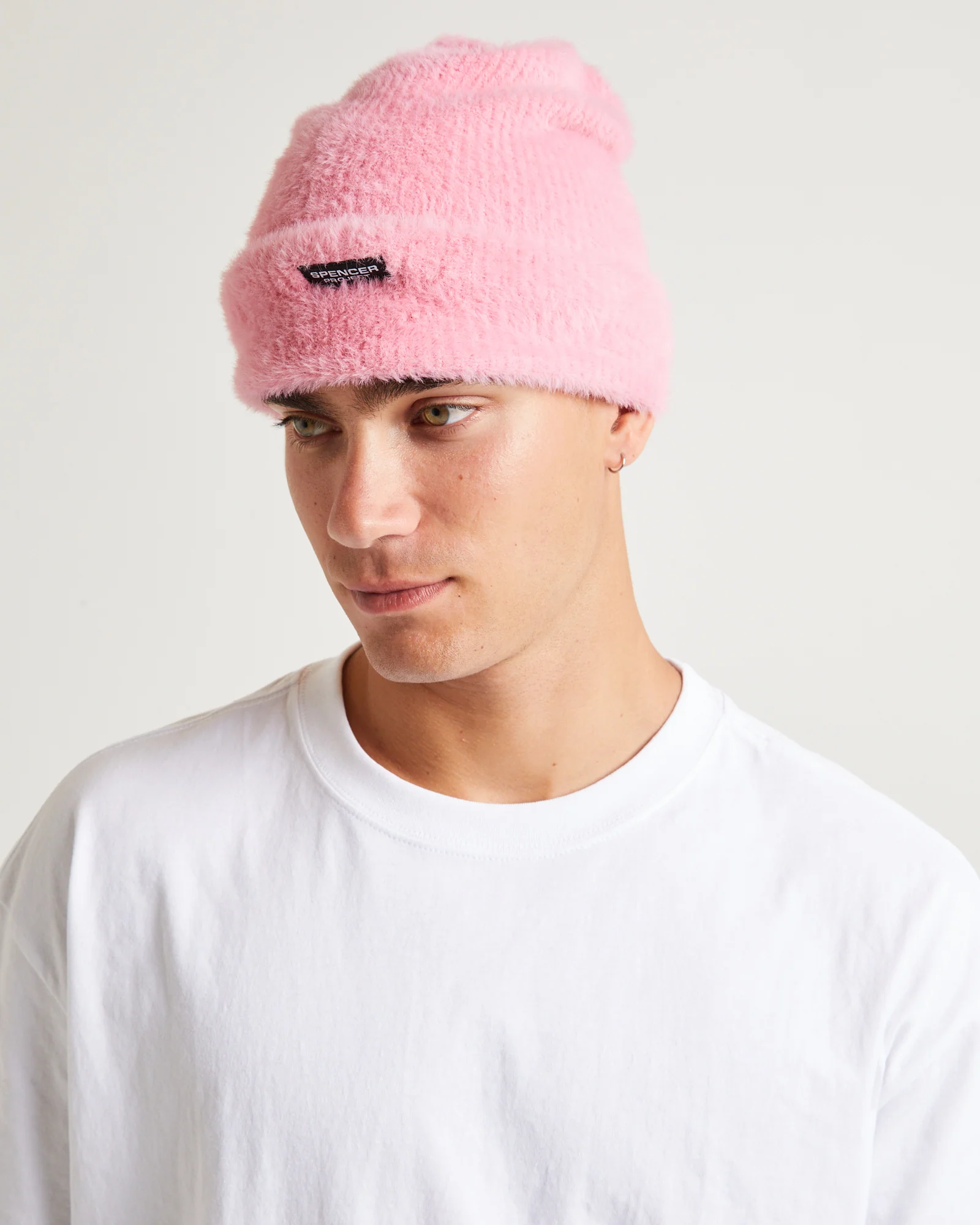 Burnside Fluffy Beanie Pink - Image 2