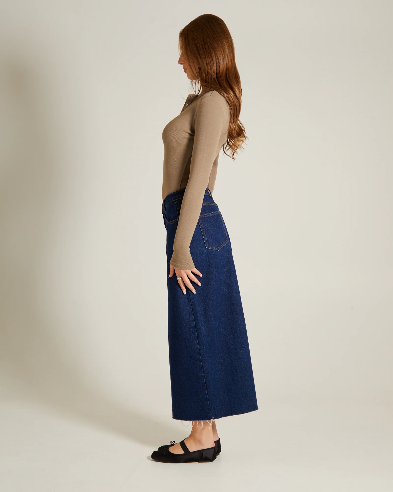 Button Front Long Sleeve Bodysuit - Image 4