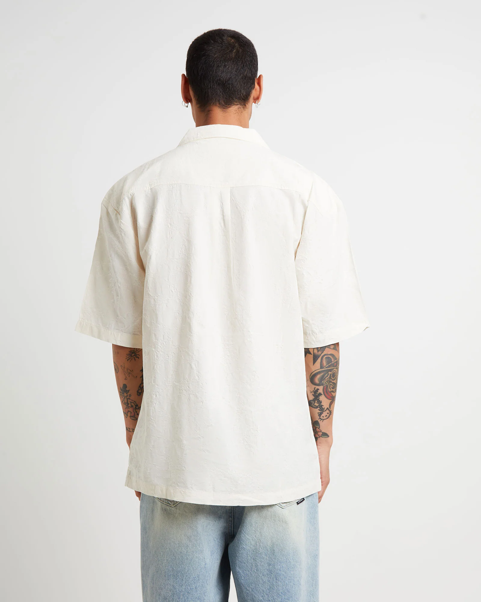 CA Tension Short Sleeve Shirt in Bone - Image 2
