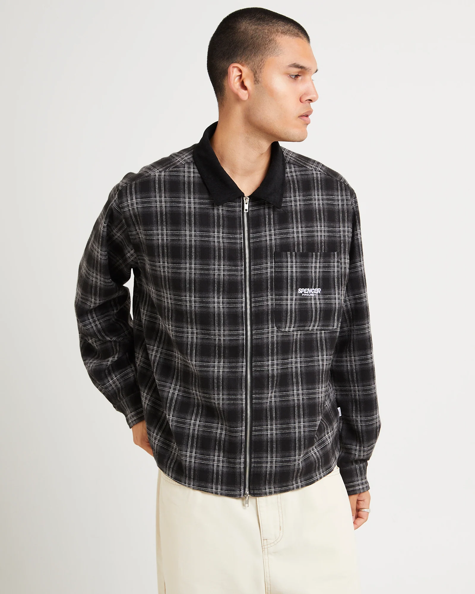 Caden Zip  Long Sleeve Shirt - Image 2