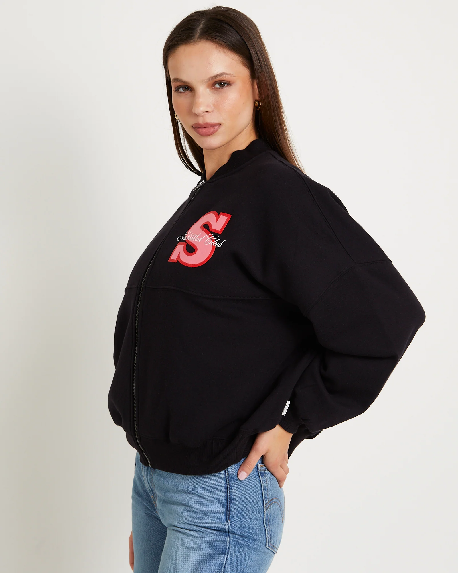California Club Zip Bomber Jacket - Image 5