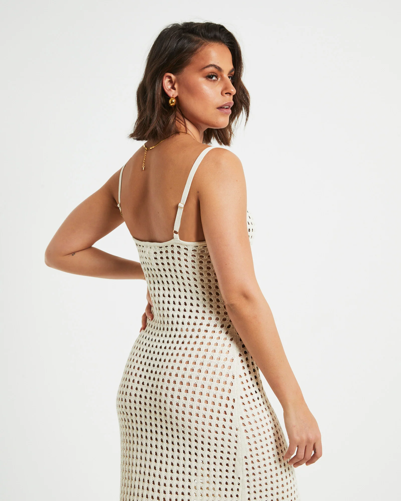 Calypso Crochet Midi Dress - Image 5