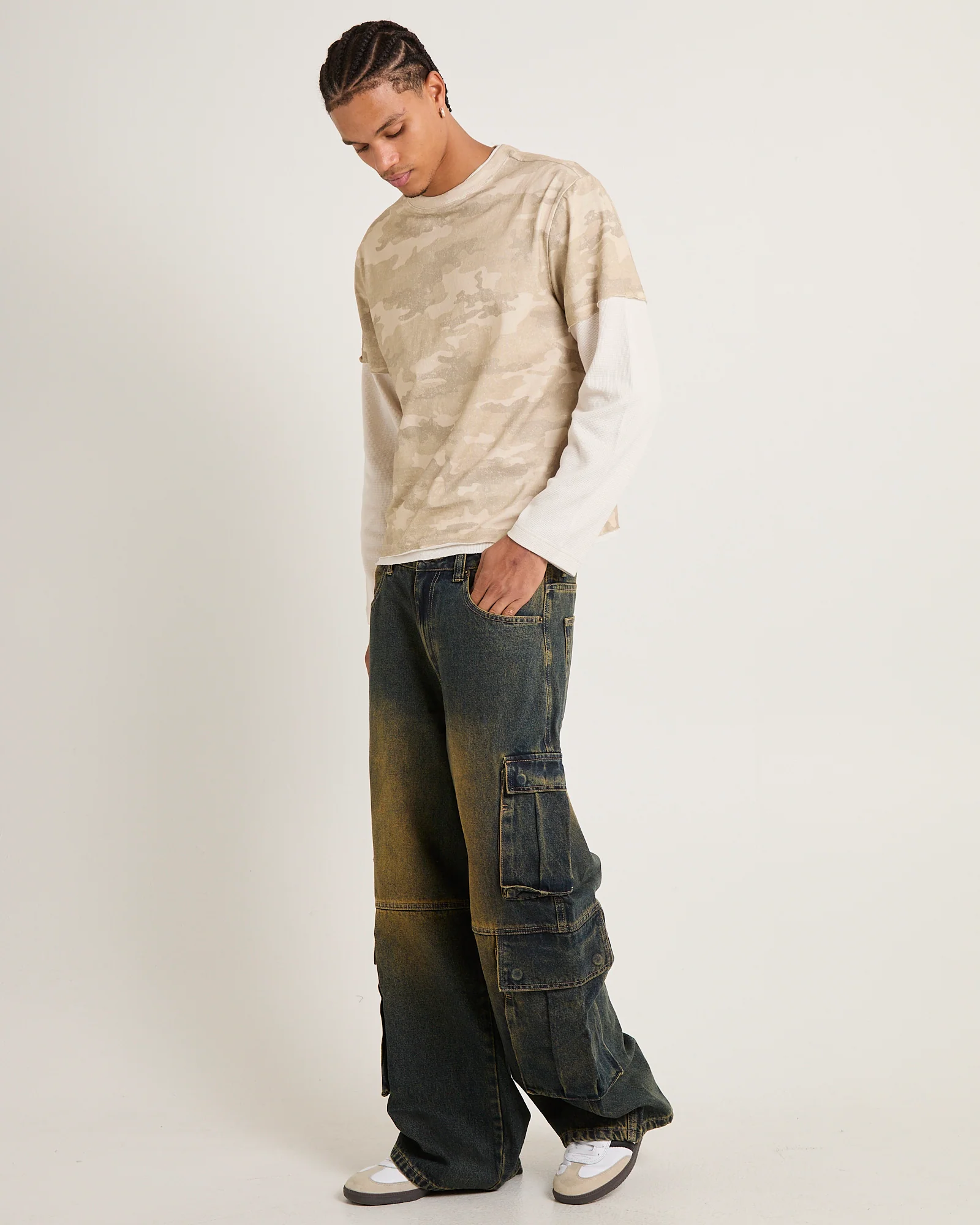 Camo Double Sleeves T-Shirt - Image 4