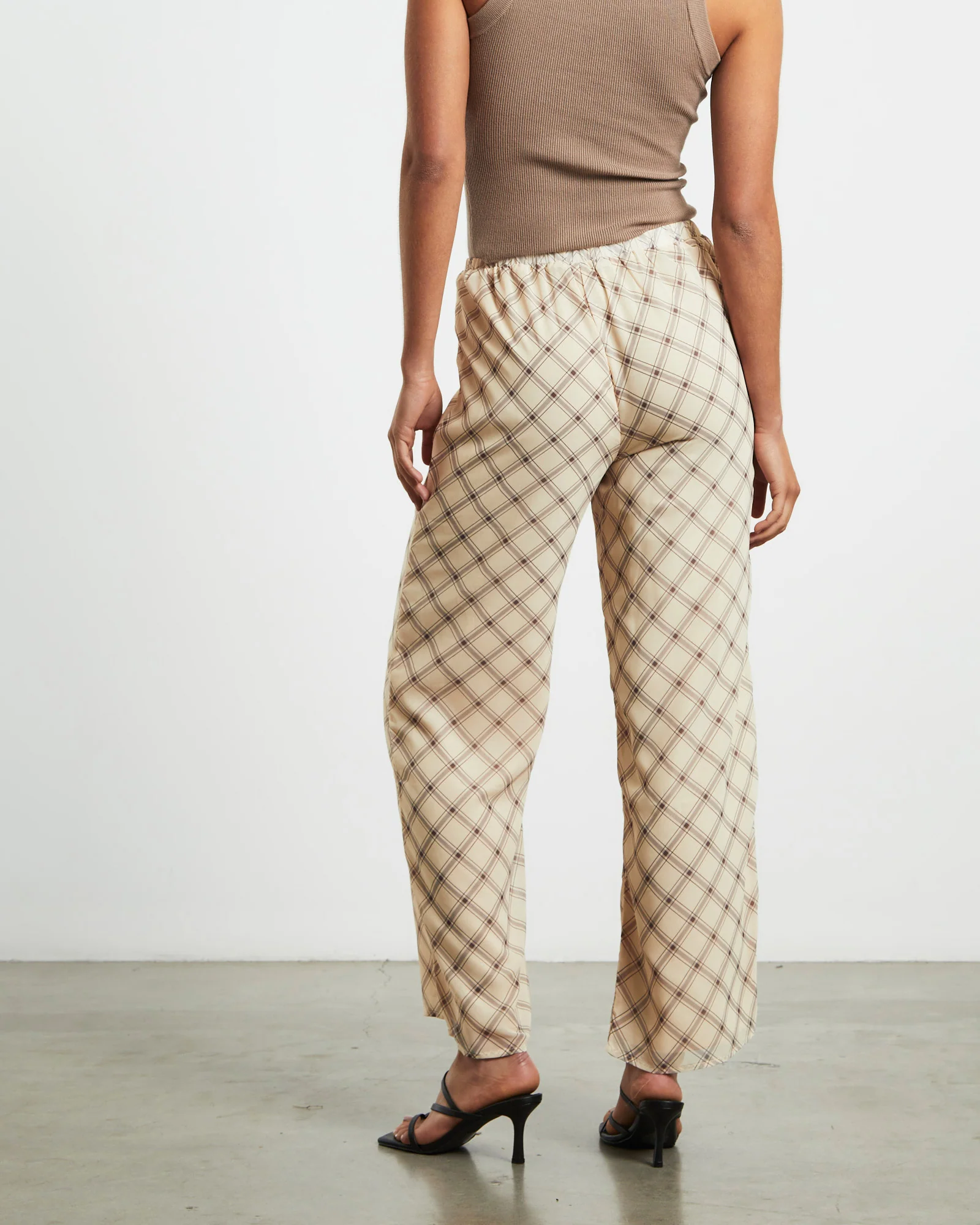 Candice Pants in Check Print - Image 2