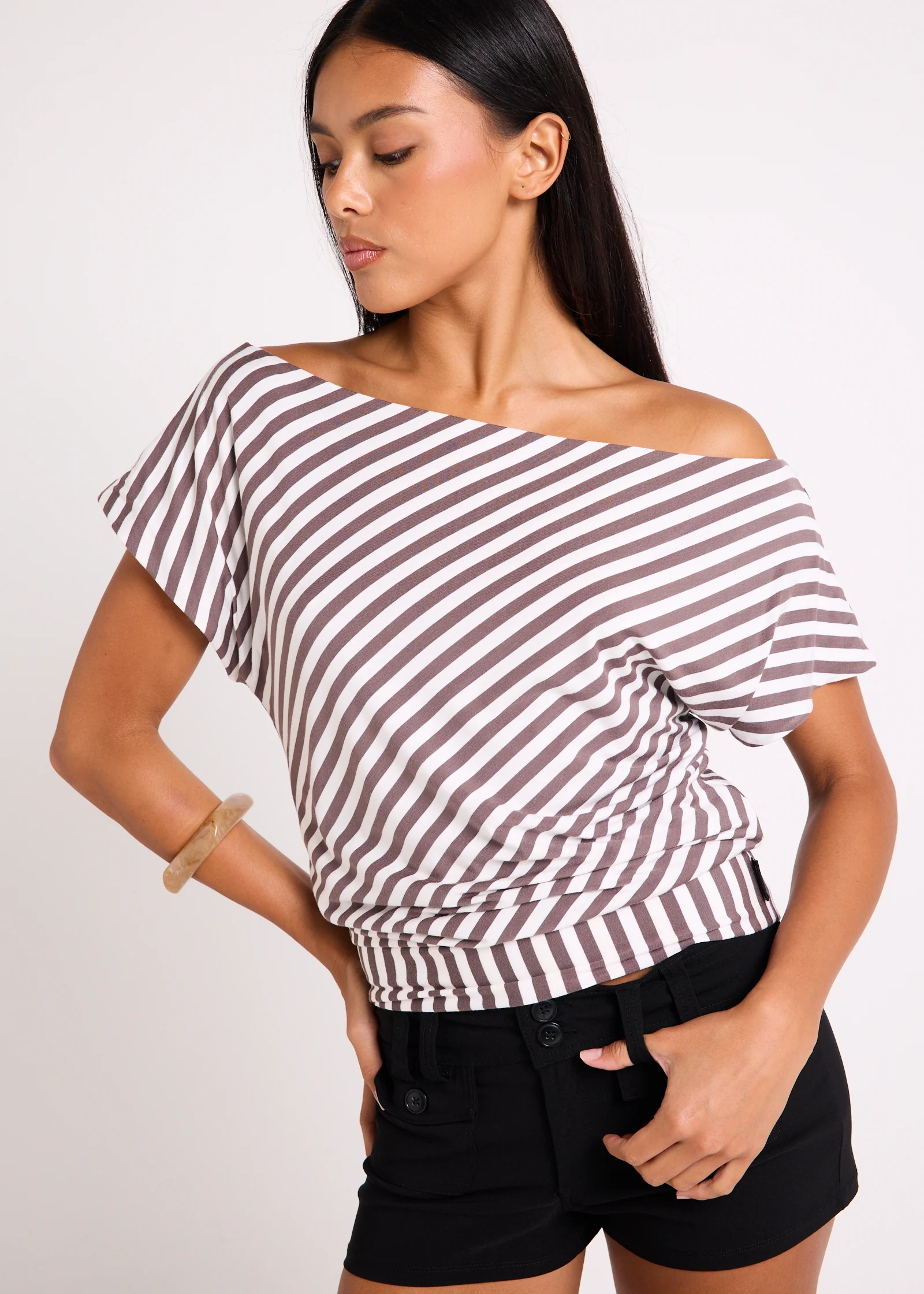 Candice Striped Slouch Top - Image 3