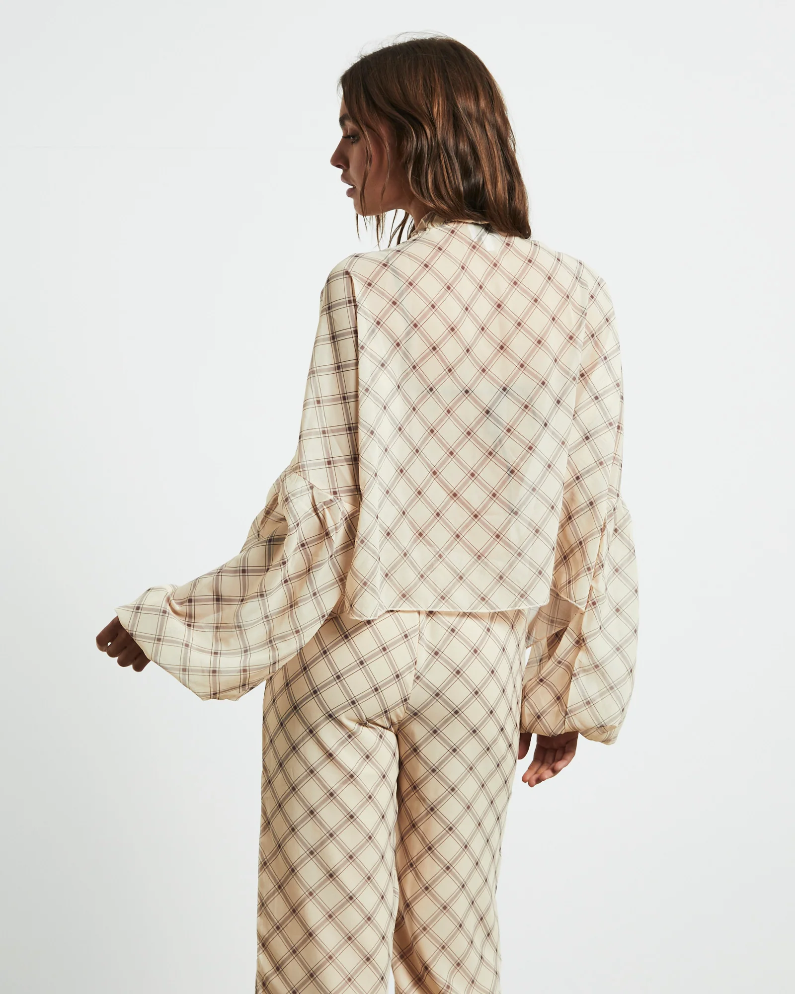 Candice Top Check Print - Image 2