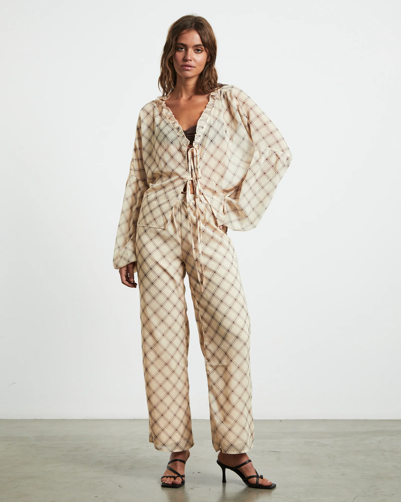 Candice Top Check Print - Image 3
