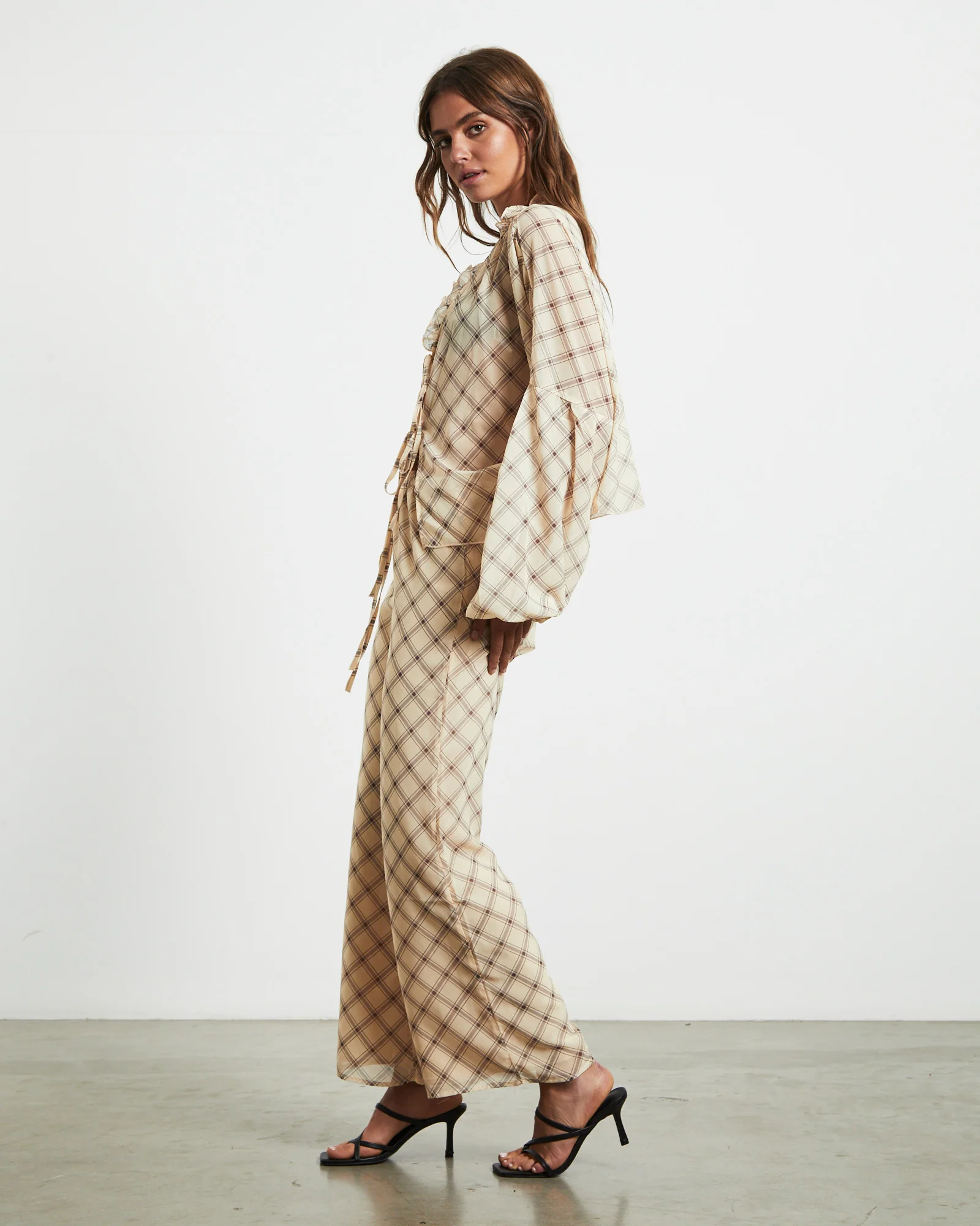 Candice Top Check Print - Image 4