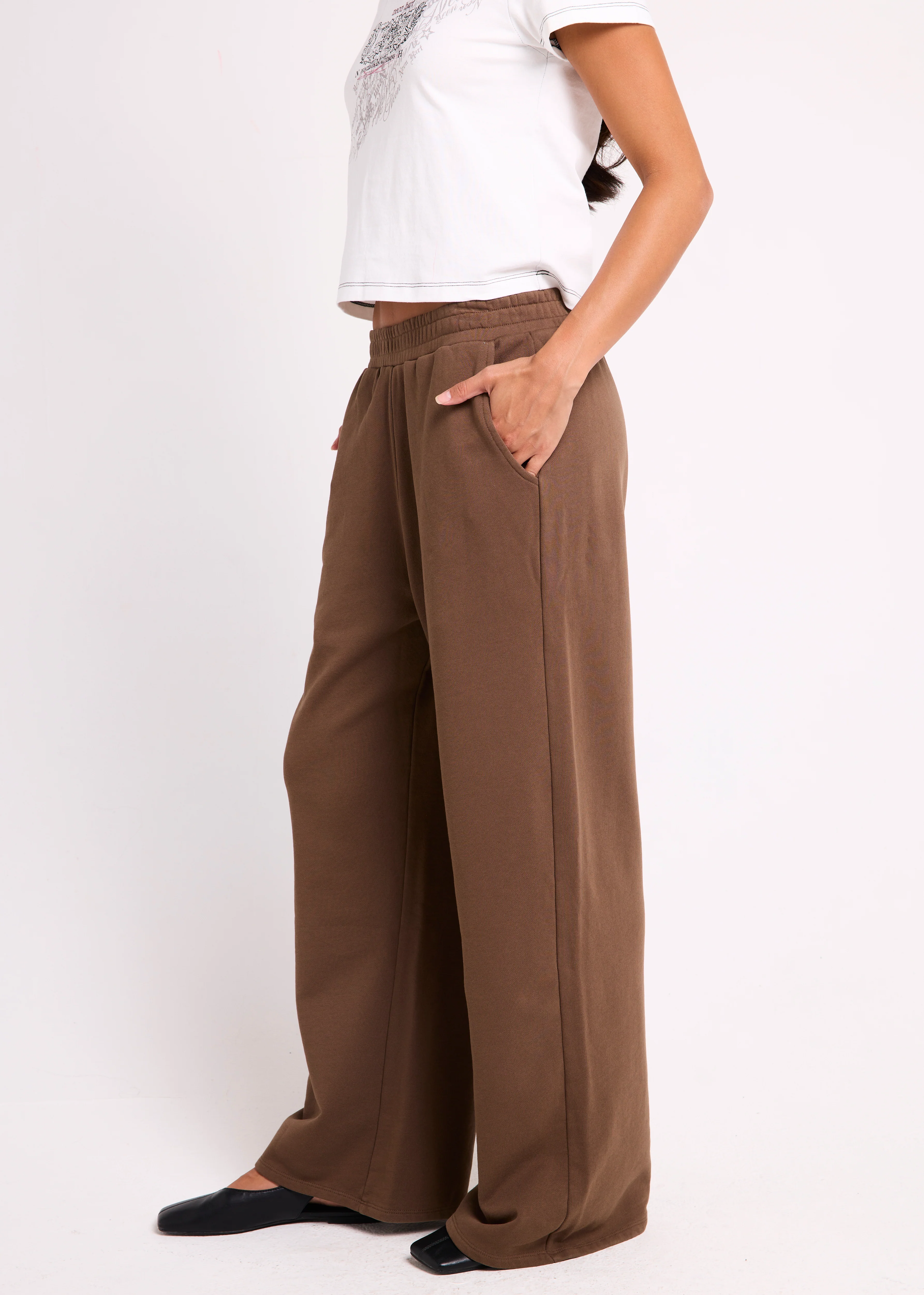 Cannes Wide Leg Fleece Pants - Image 4