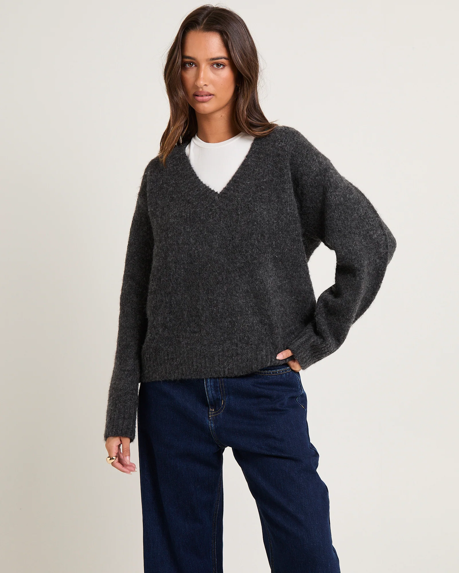 Capri V Neck Knit Jumper - Image 2