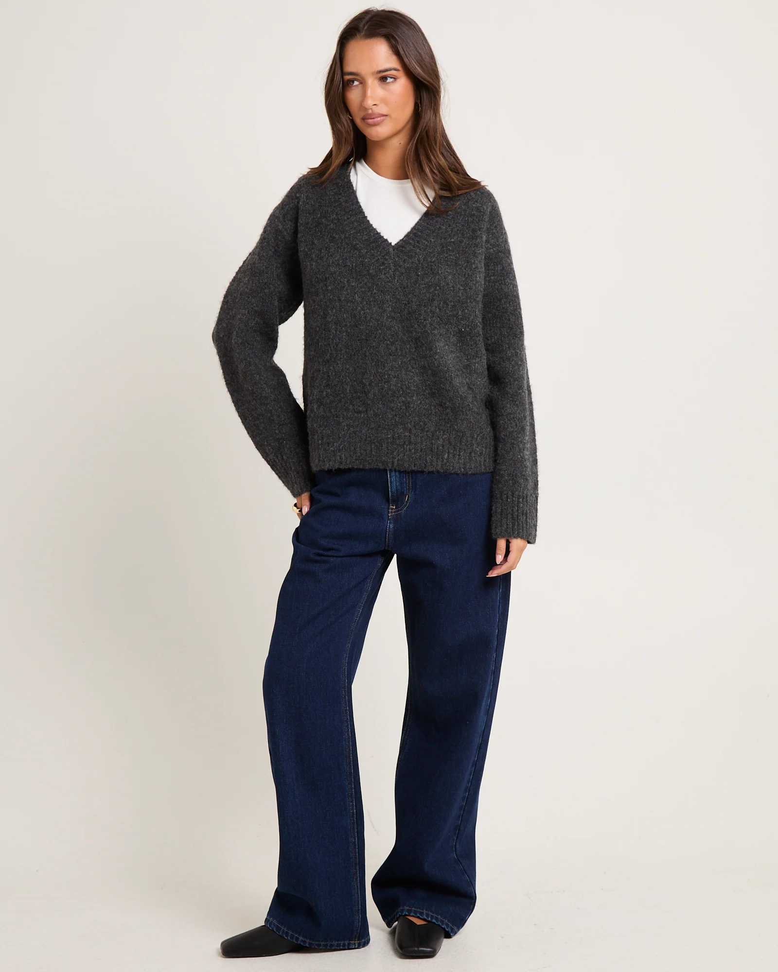 Capri V Neck Knit Jumper - Image 3