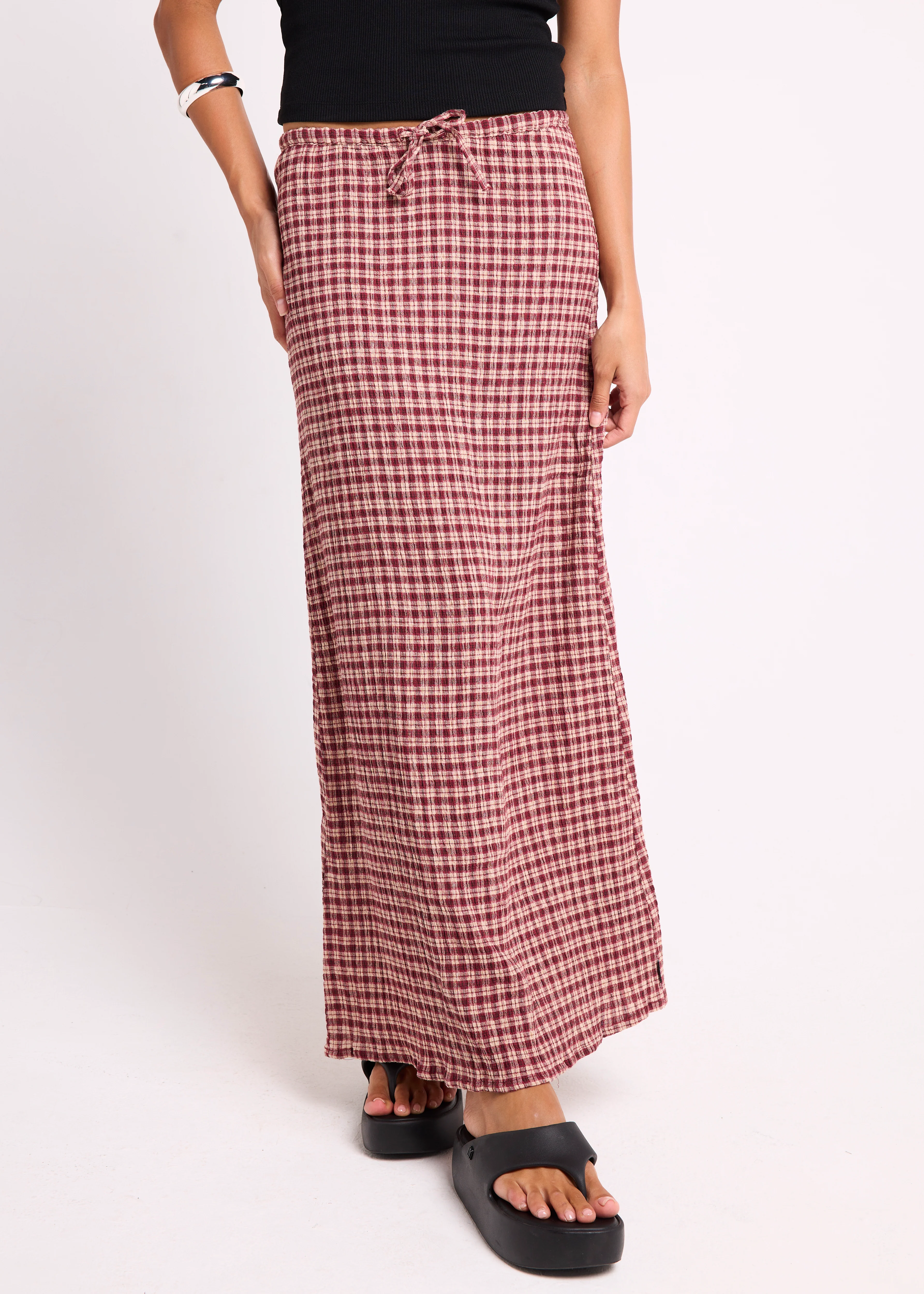 Capricorn Seersucker Maxi Skirt - Image 2