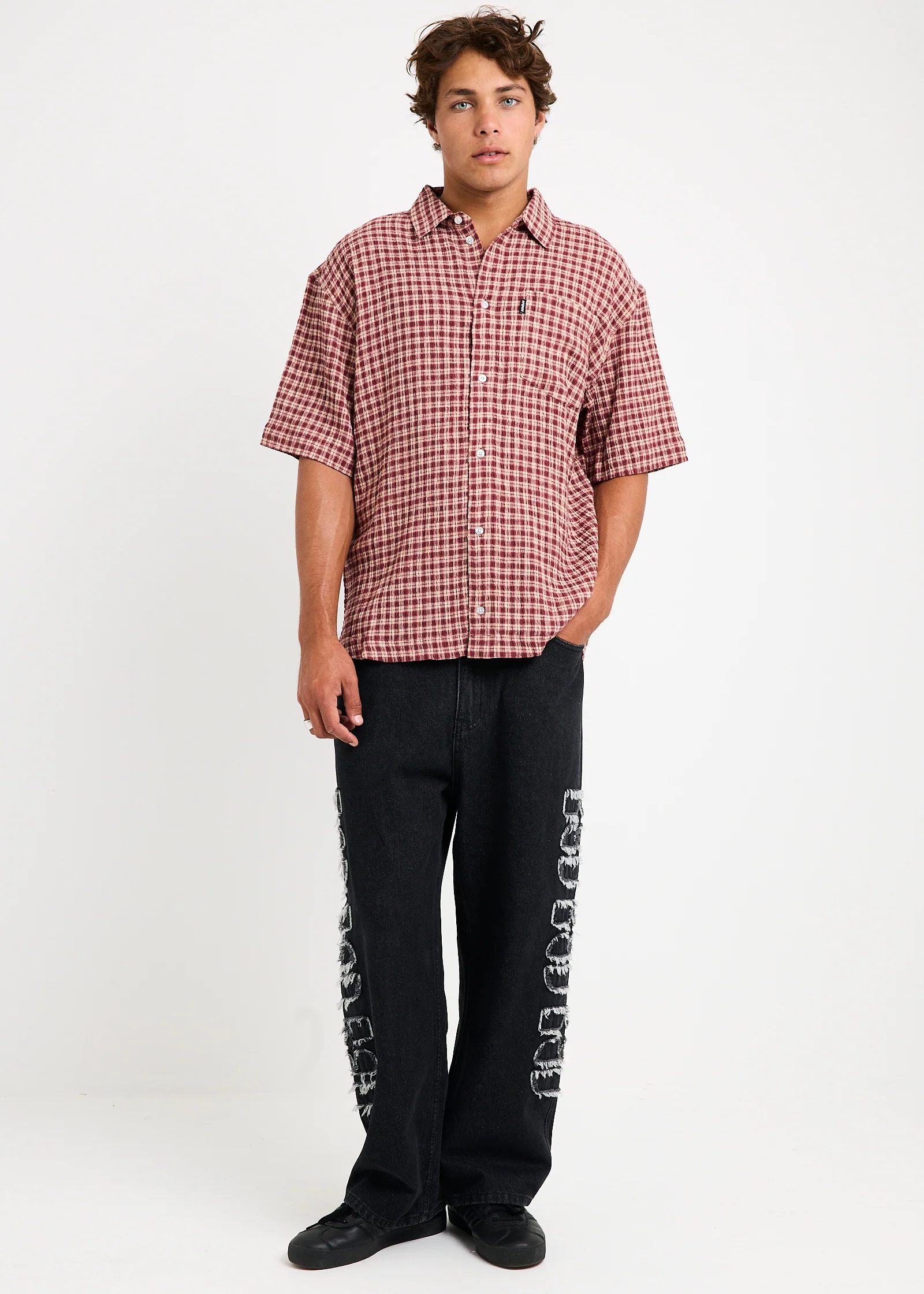 Capricorn Seersucker Short Sleeve Shirt - Image 3